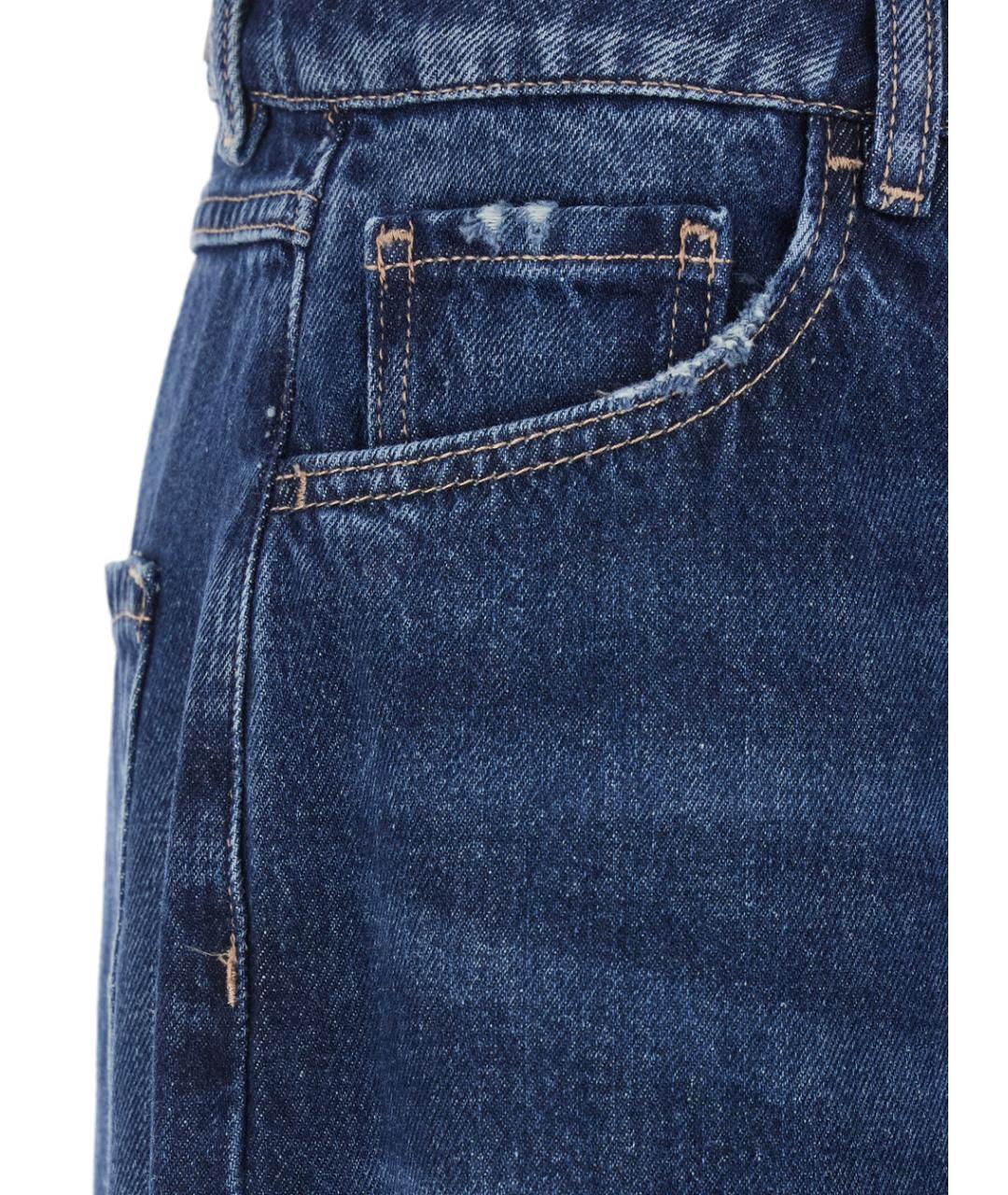 ICON DENIM Синие хлопковые джинсы клеш, фото 3