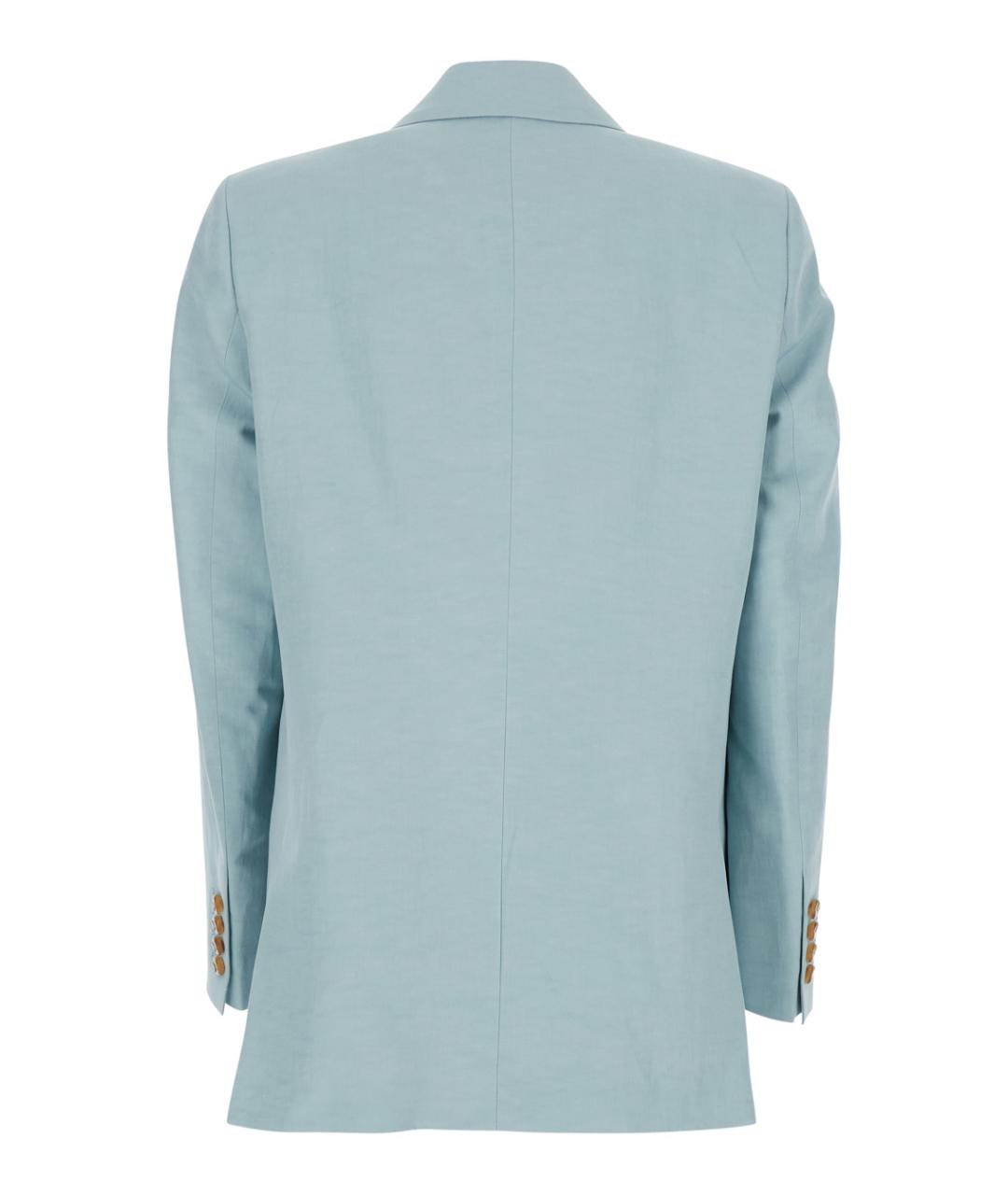 BLAZE MILANO Голубой шелковый жакет/пиджак, фото 2