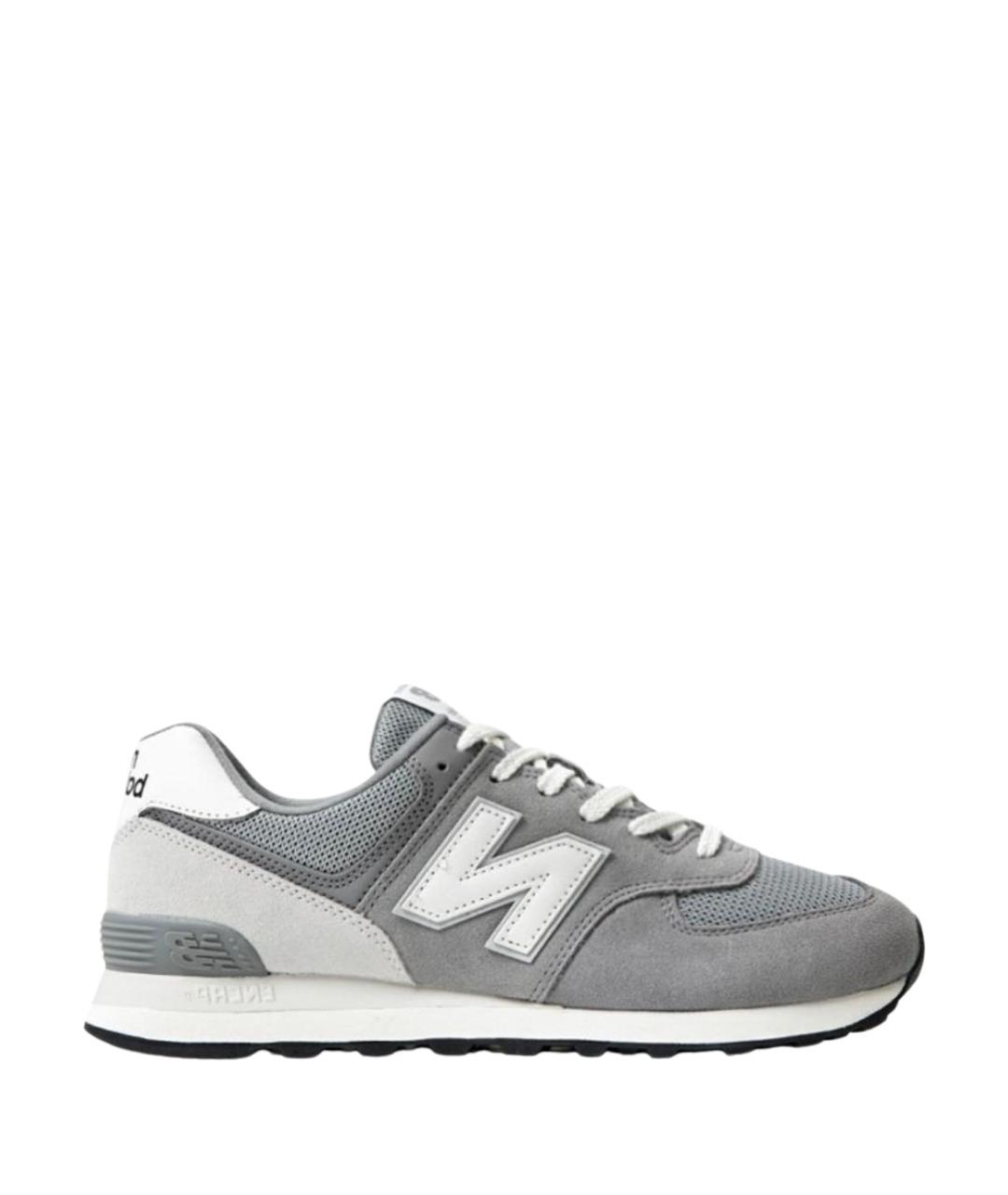 NEW BALANCE Серые замшевые низкие кроссовки / кеды, фото 1