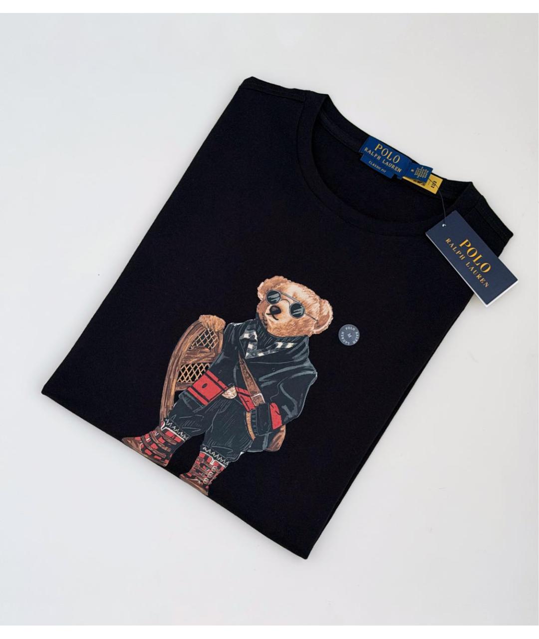 POLO RALPH LAUREN Черная хлопковая футболка, фото 4