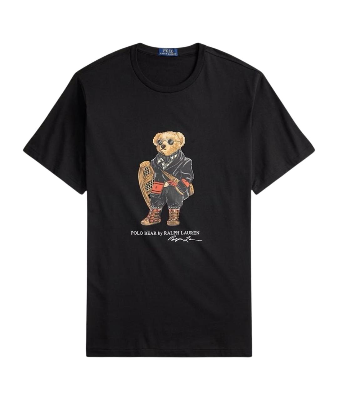 POLO RALPH LAUREN Черная хлопковая футболка, фото 1