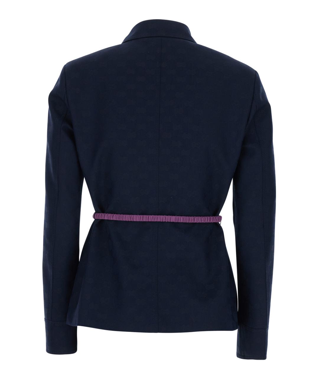 GUCCI Синяя хлопковая куртка, фото 2