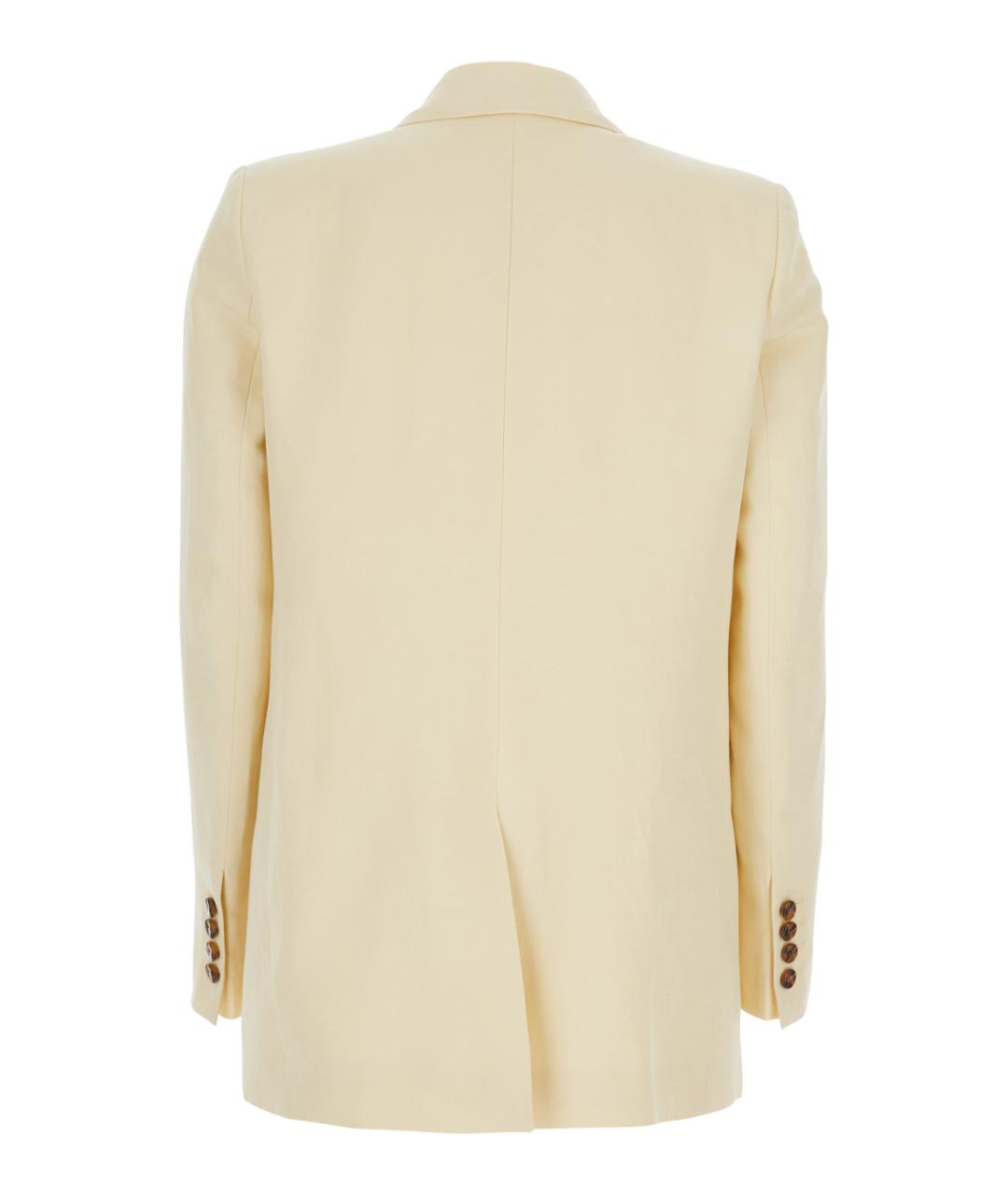 BLAZE MILANO Бежевый льняной жакет/пиджак, фото 2