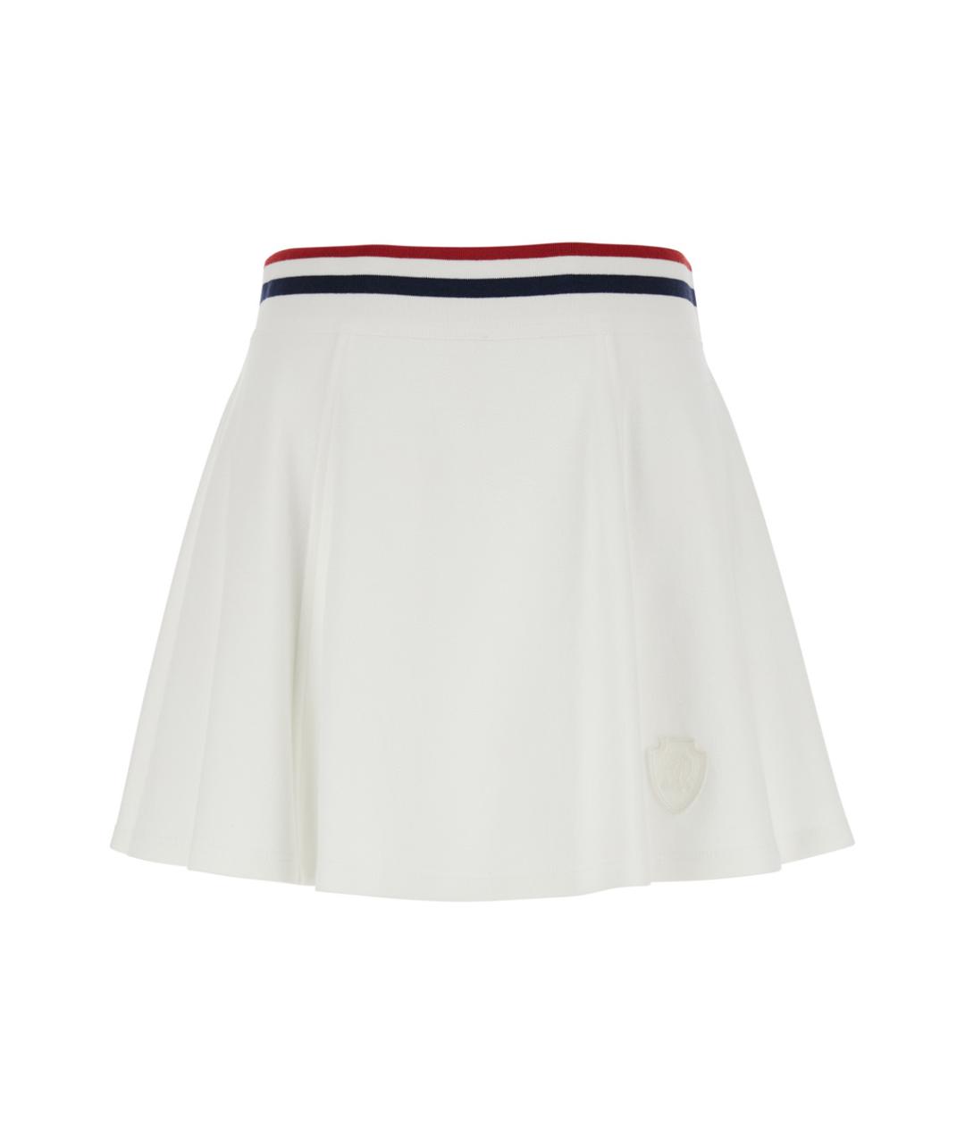 BRUNELLO CUCINELLI Белая хлопковая юбка мини, фото 1