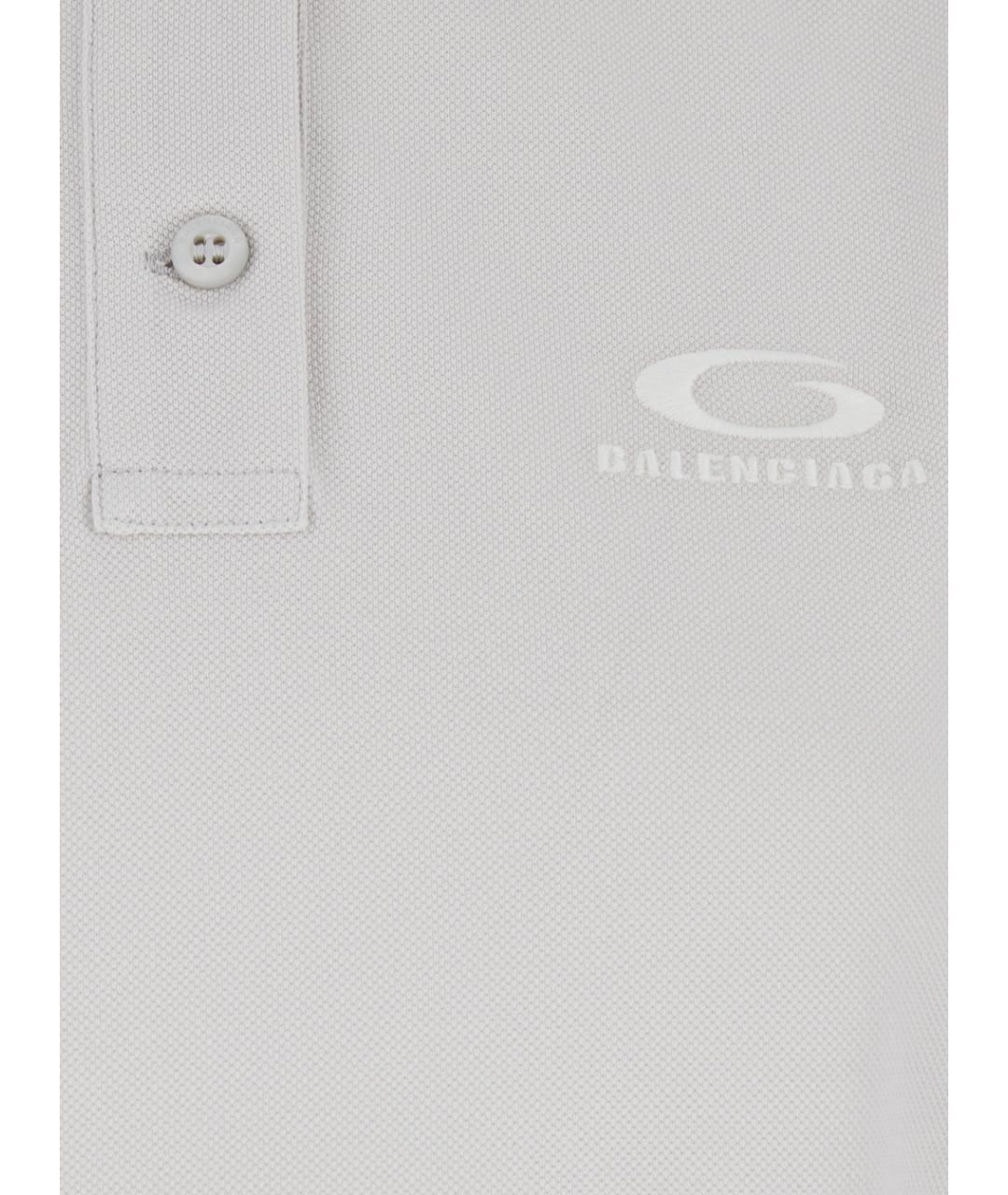 BALENCIAGA Белая хлопковая футболка, фото 3