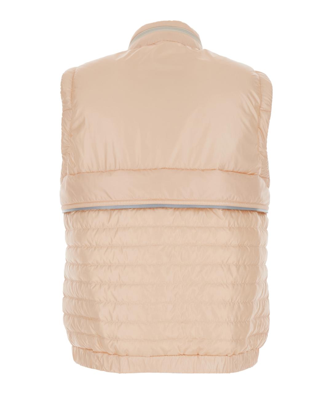 MONCLER GRENOBLE Розовый полиамидовый жилет, фото 2