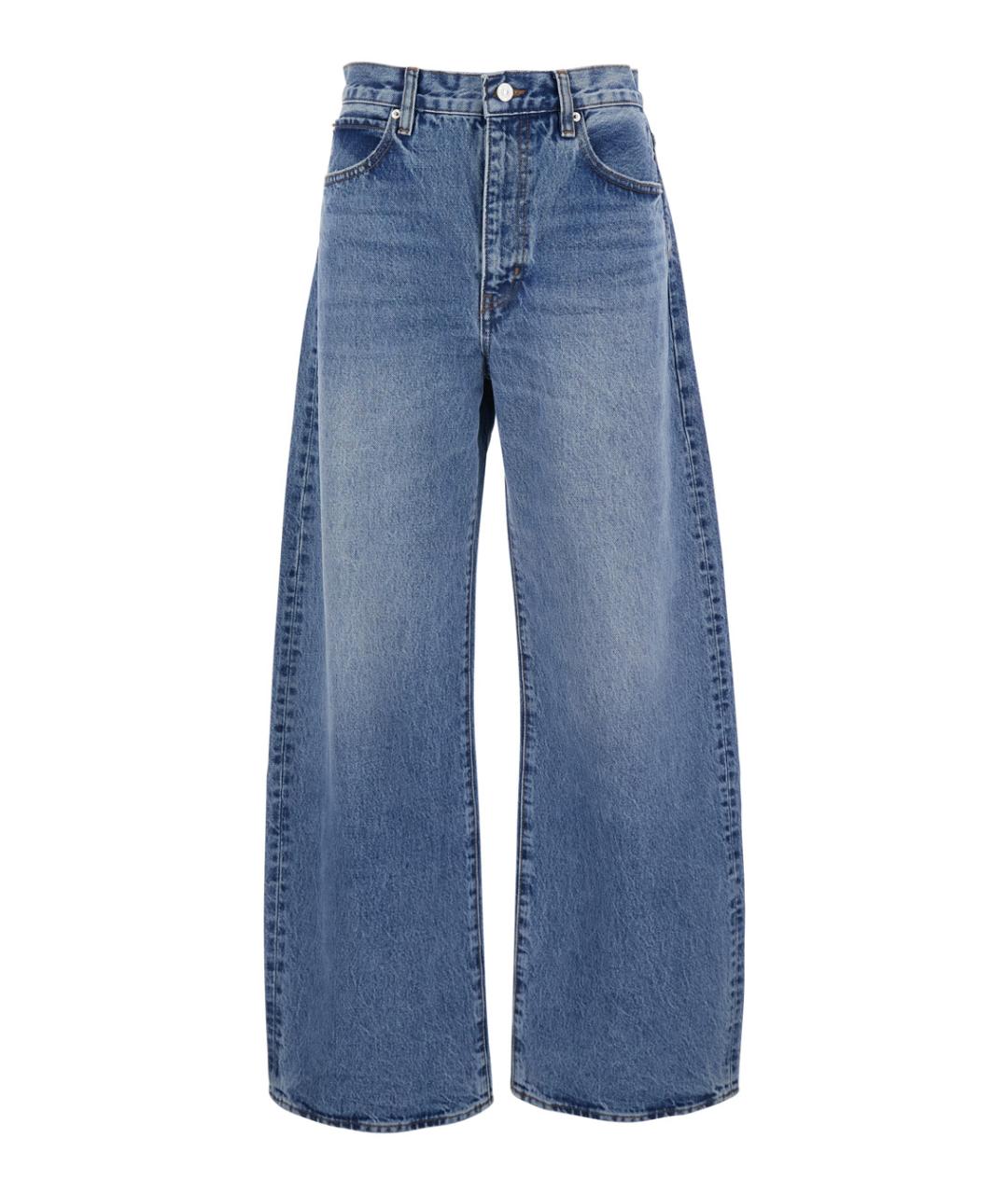 FRAME Синие хлопковые прямые джинсы, фото 1