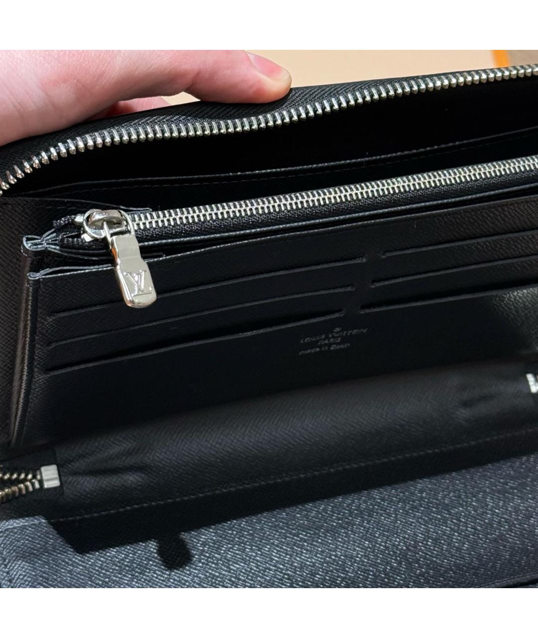 LOUIS VUITTON Антрацитовый кошелек, фото 5