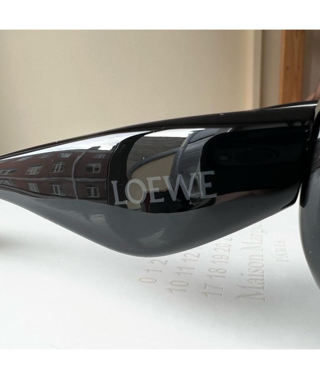 LOEWE Черные пластиковые солнцезащитные очки, фото 5