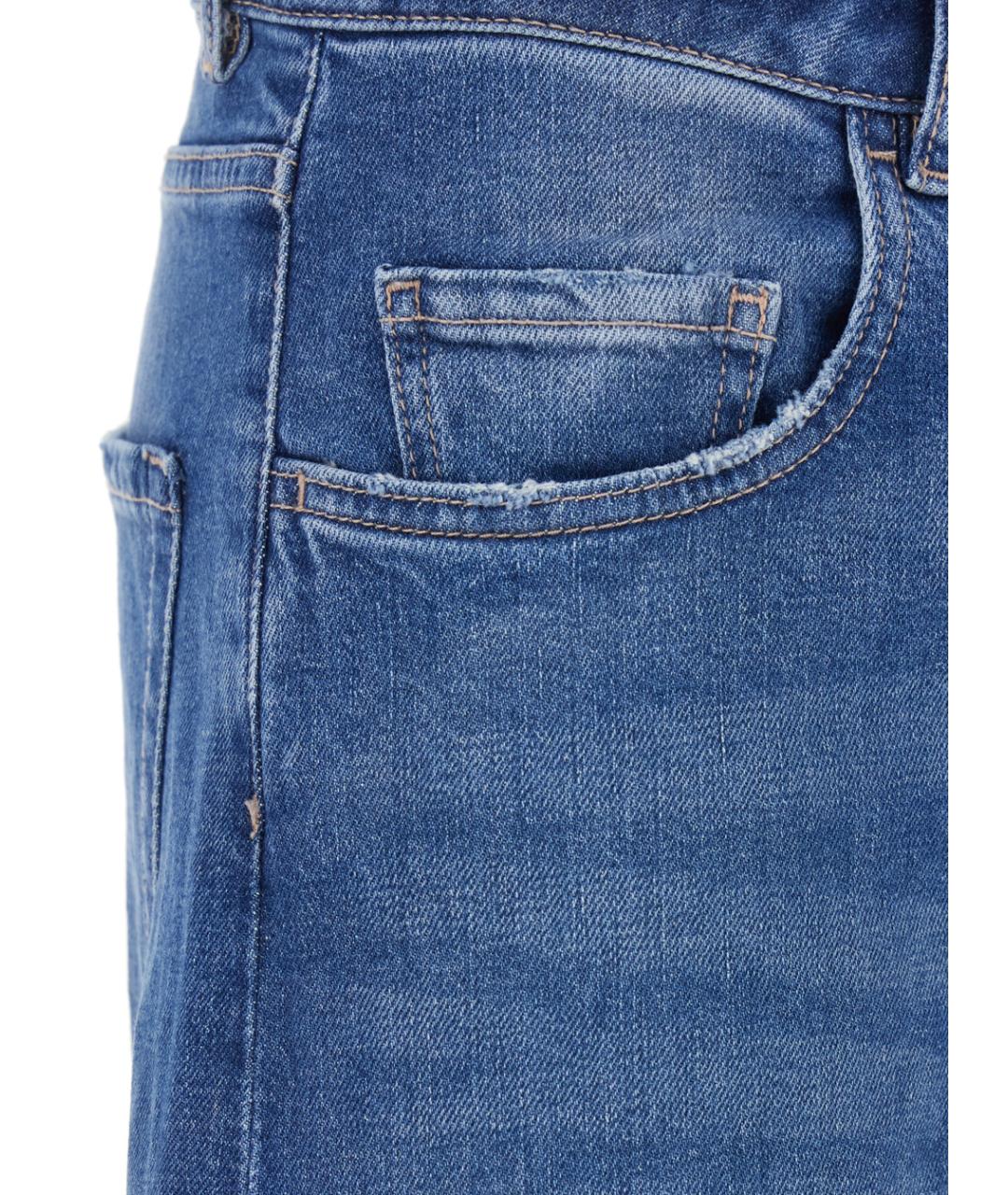 ICON DENIM Синие хлопковые джинсы клеш, фото 3