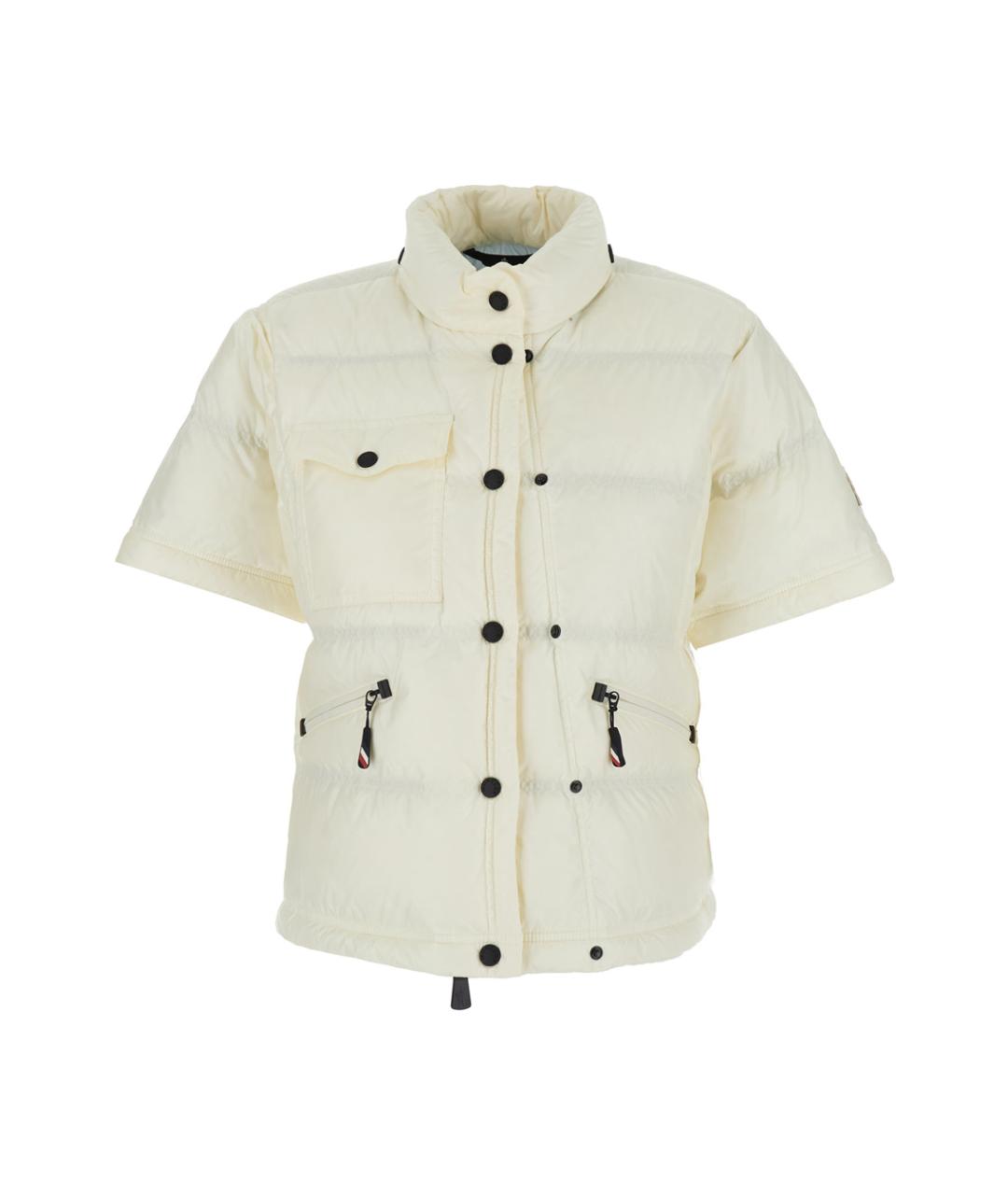 MONCLER GRENOBLE Белая полиамидовая куртка, фото 4