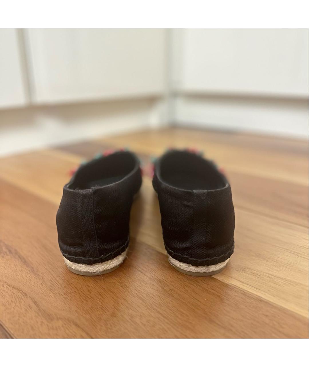 CHRISTIAN DIOR Черные текстильные эспадрильи, фото 4