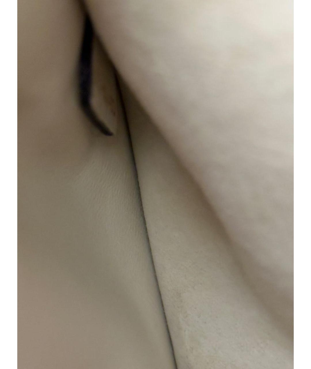 CHRISTIAN DIOR Белая кожаная сумка через плечо, фото 6