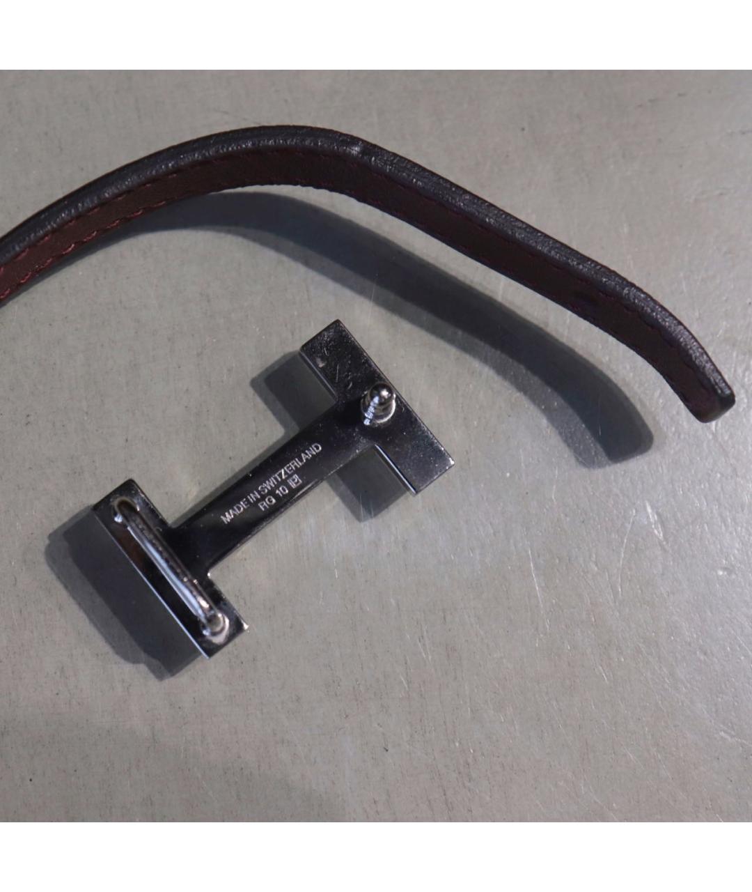 HERMES Красный кожаный ремень, фото 8