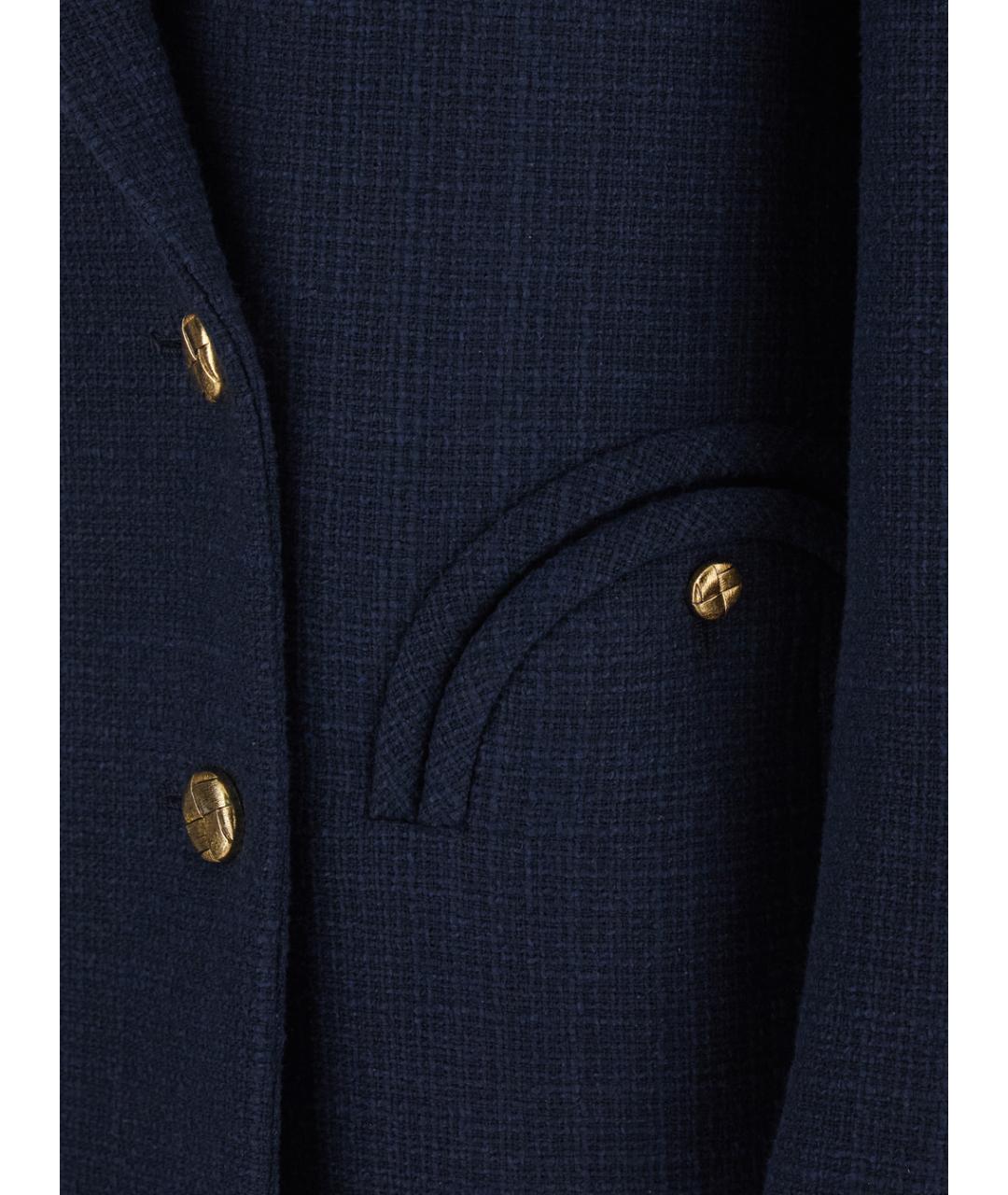 BLAZE MILANO Синий хлопковый жакет/пиджак, фото 3