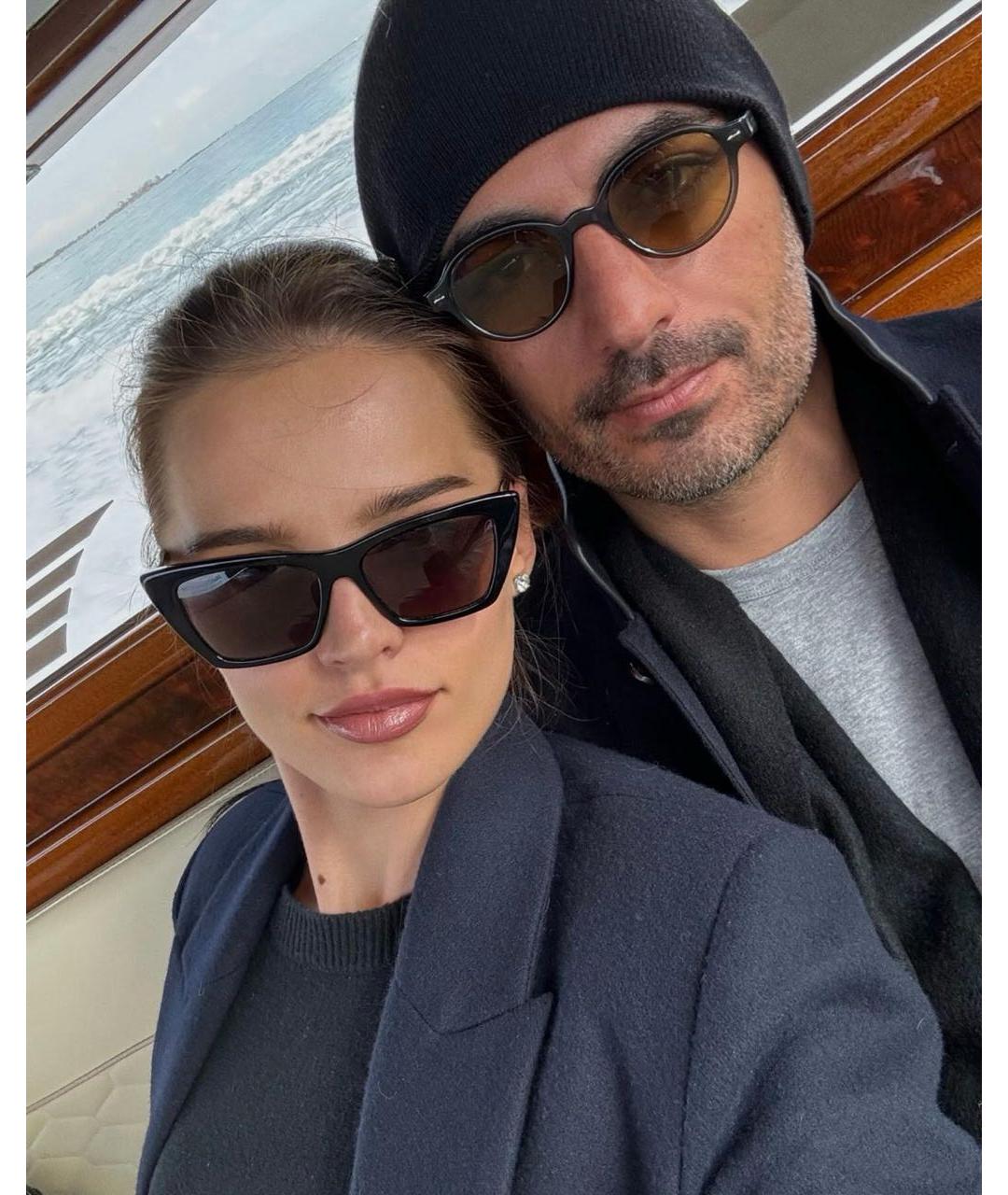 SAINT LAURENT Коричневые пластиковые солнцезащитные очки, фото 6