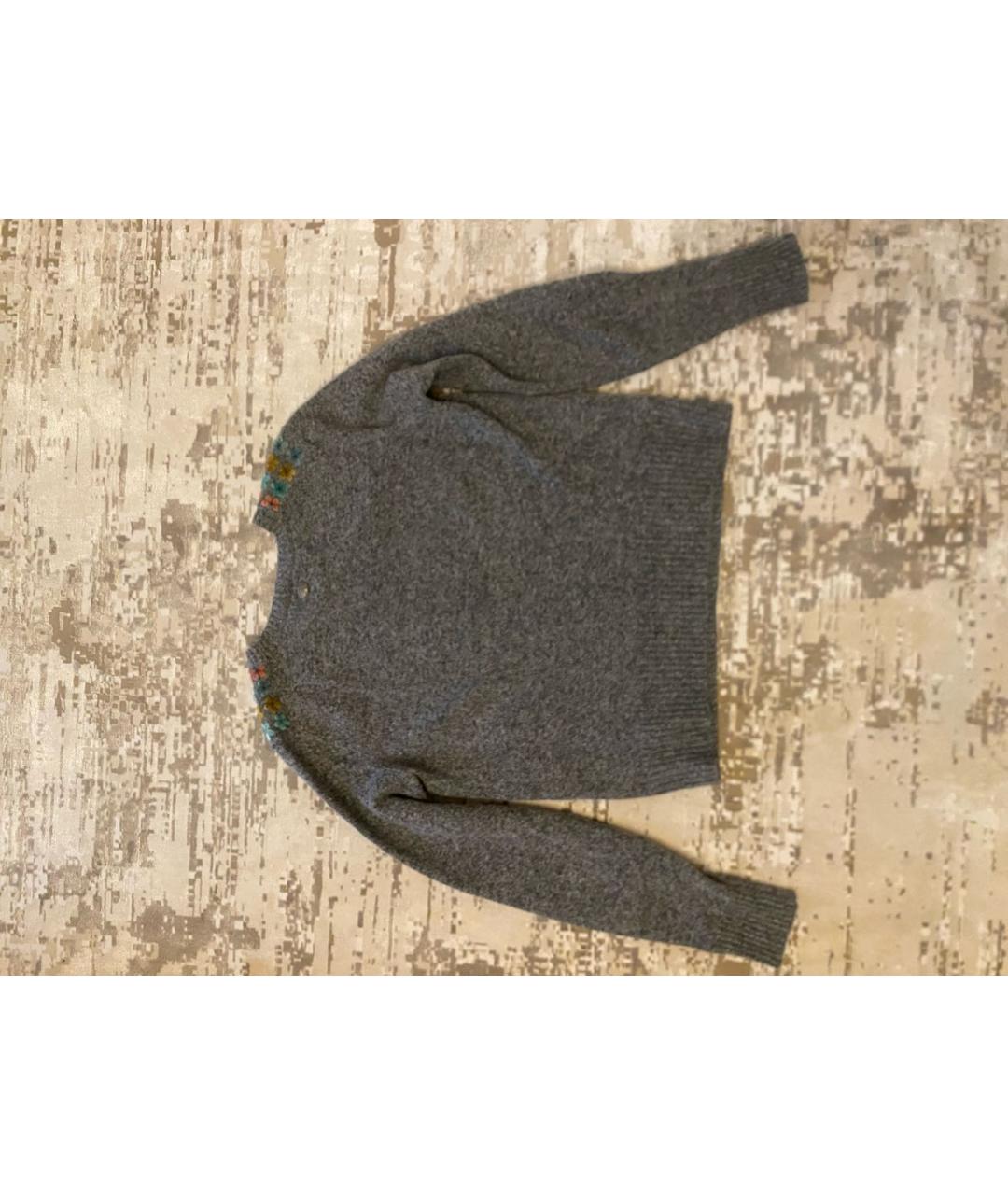 CHANEL Серый шерстяной джемпер / свитер, фото 2