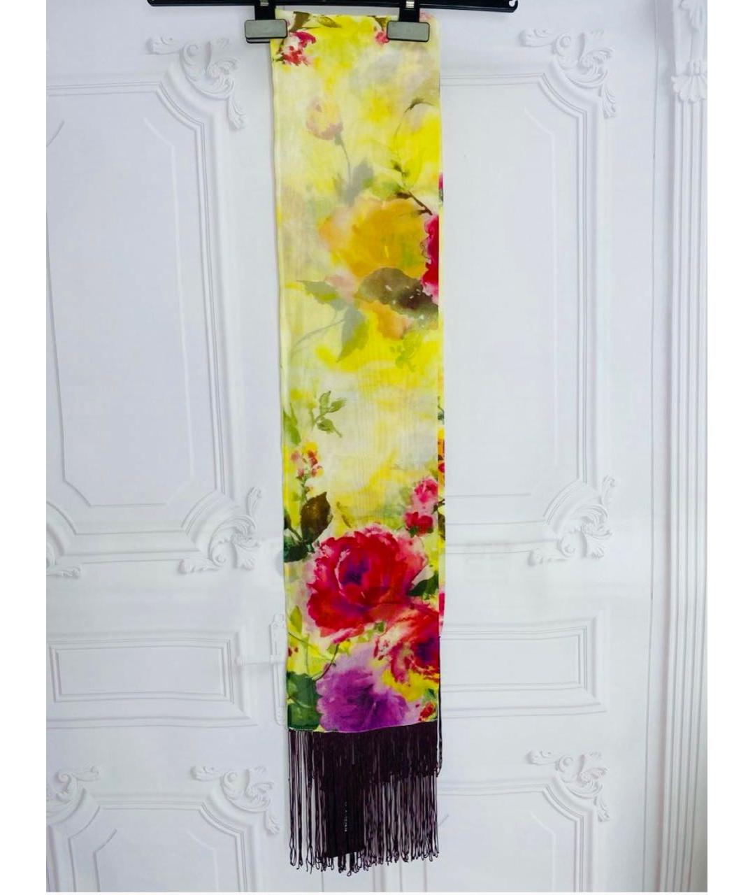 DOLCE&GABBANA Мульти шелковый шарф, фото 8