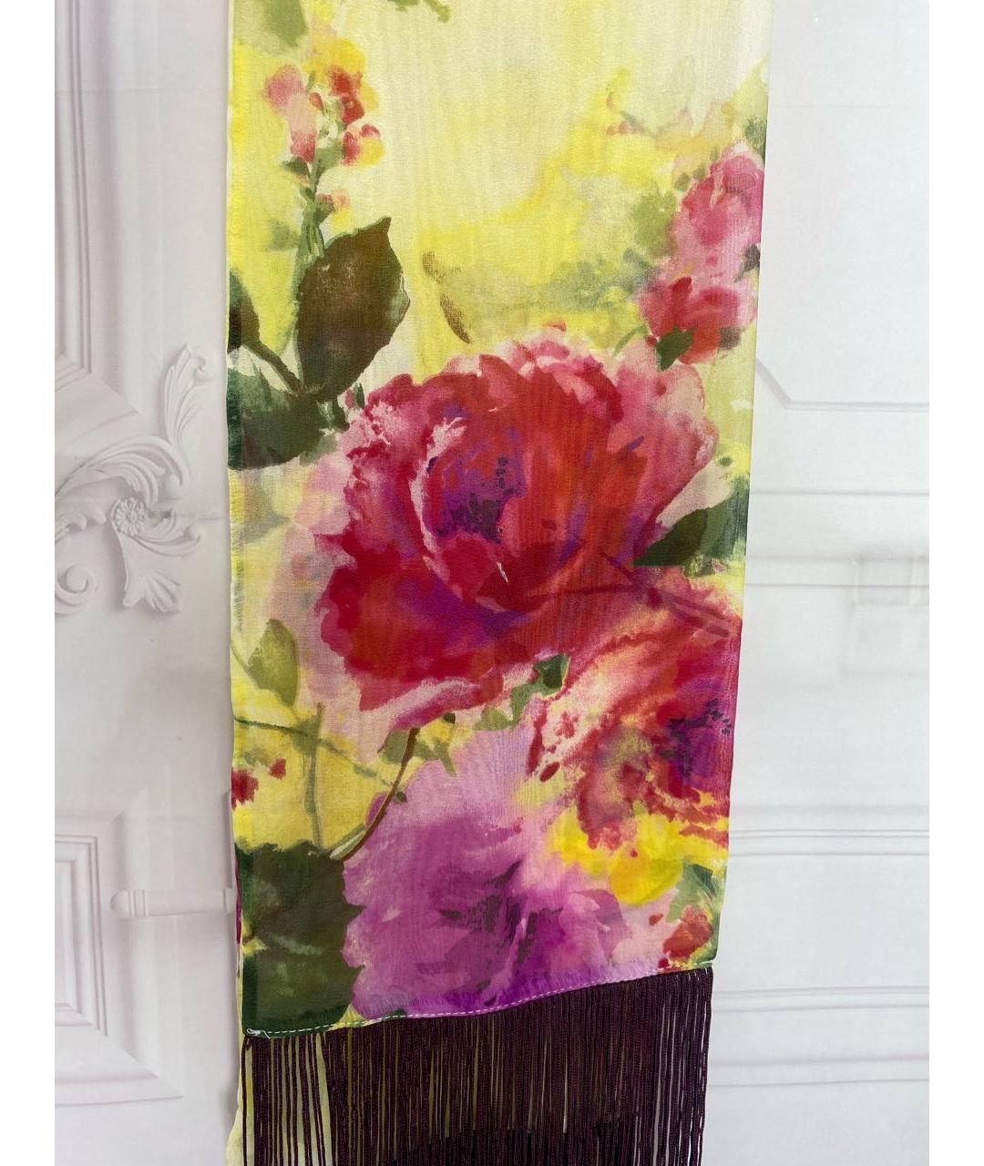 DOLCE&GABBANA Мульти шелковый шарф, фото 7