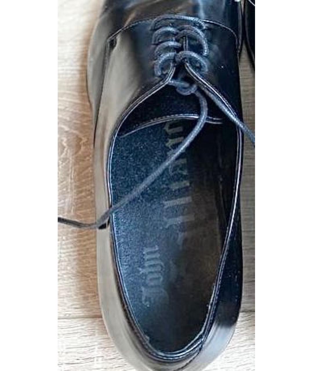 JOHN GALLIANO Черные кожаные туфли, фото 6