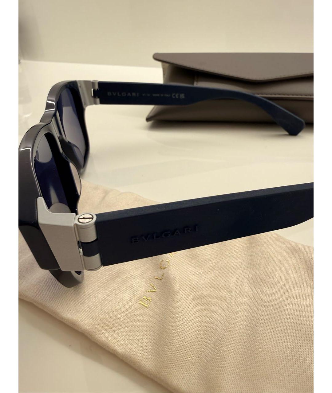 BVLGARI Синие солнцезащитные очки, фото 2