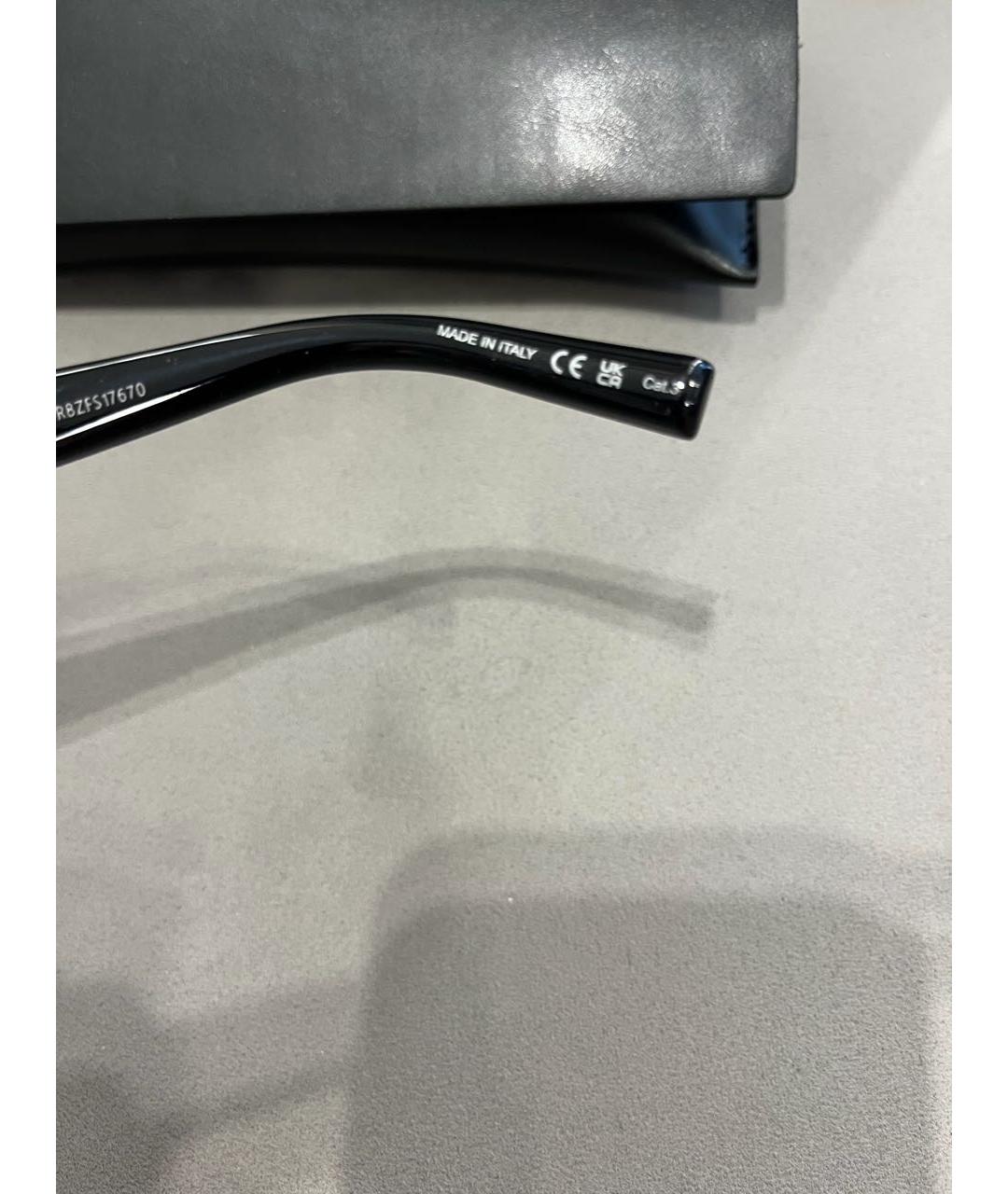 SAINT LAURENT Черные пластиковые солнцезащитные очки, фото 6