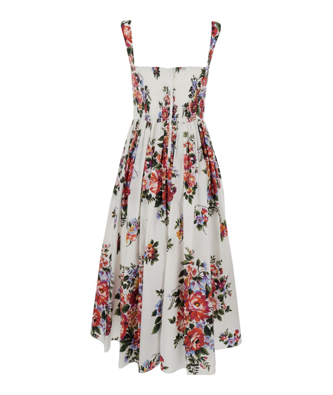 DOLCE&GABBANA Мульти хлопковое повседневное платье, фото 2