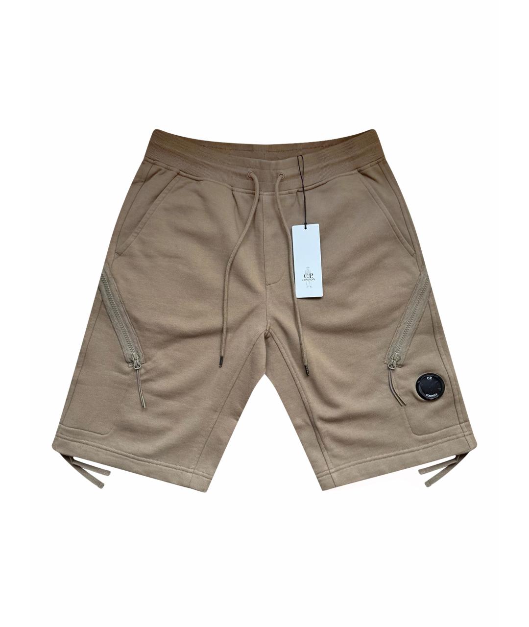CP COMPANY Бежевые хлопковые шорты, фото 1