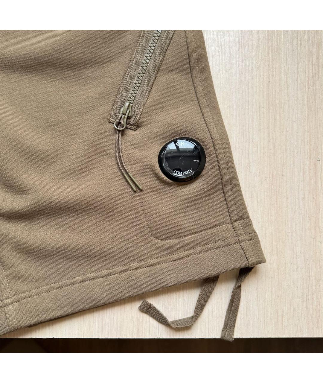 CP COMPANY Бежевые хлопковые шорты, фото 4