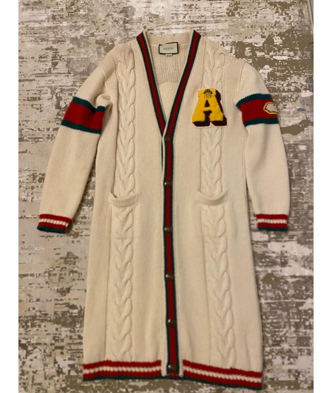 GUCCI Мульти шерстяной кардиган, фото 5