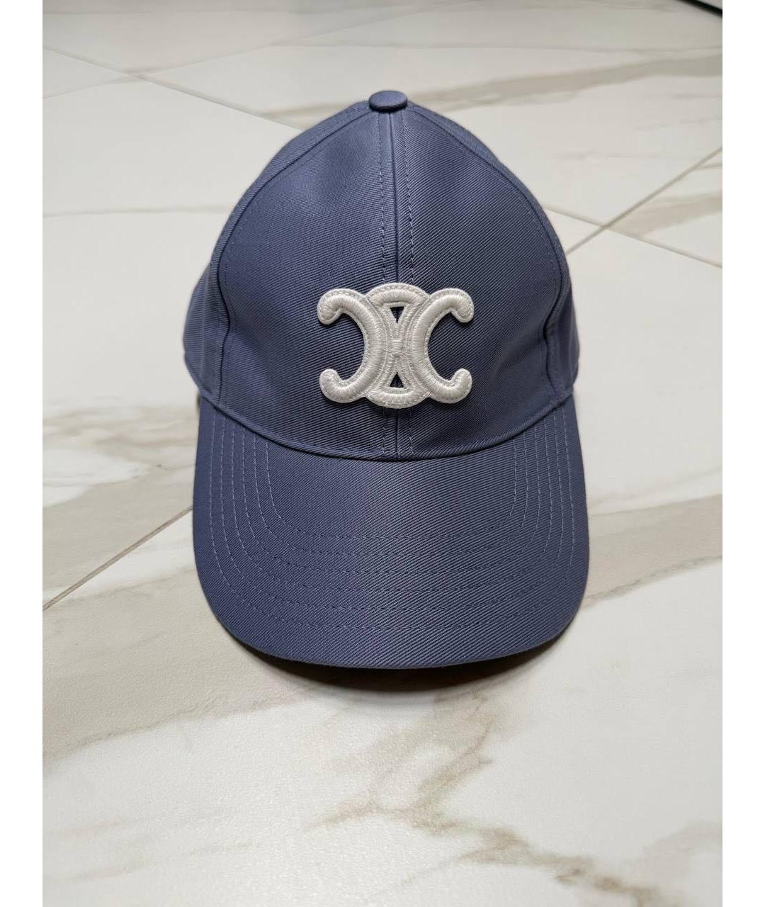 CELINE Синяя хлопковая кепка, фото 7