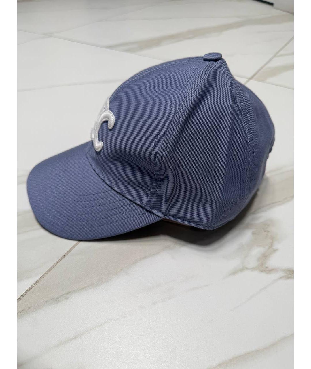 CELINE Синяя хлопковая кепка, фото 2