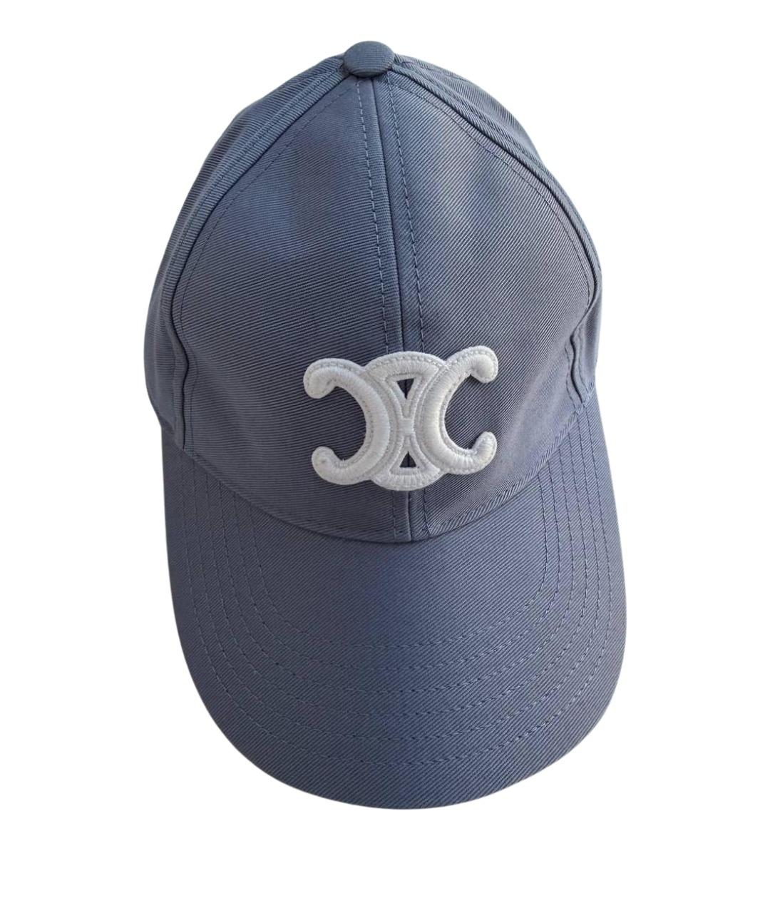 CELINE Синяя хлопковая кепка, фото 1