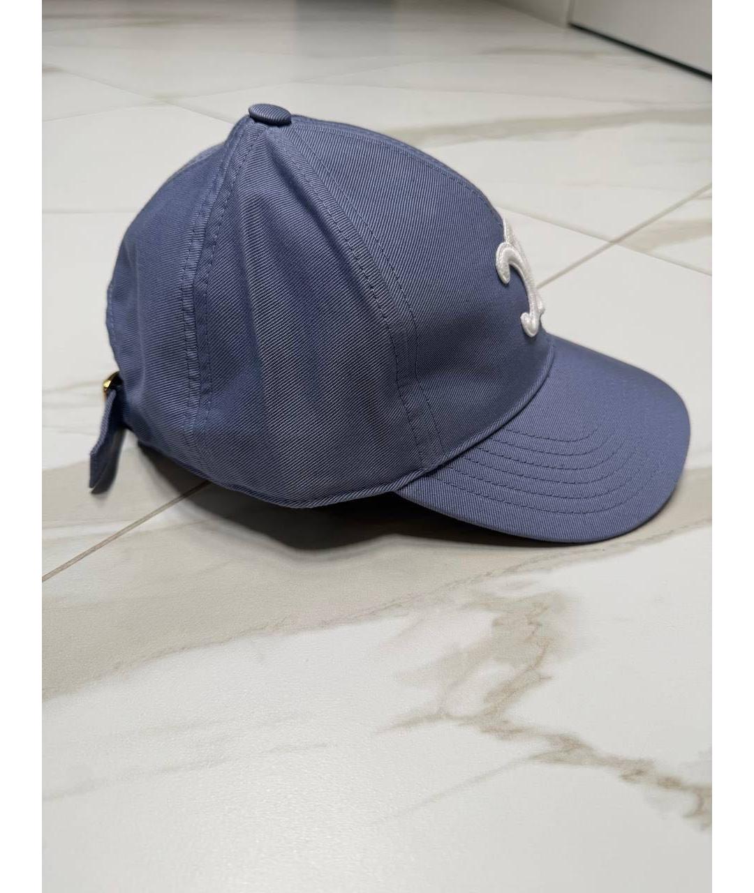 CELINE Синяя хлопковая кепка, фото 3