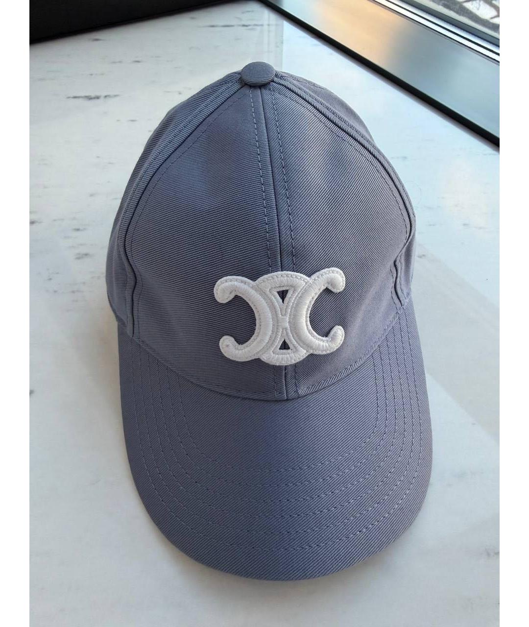 CELINE Синяя хлопковая кепка, фото 8