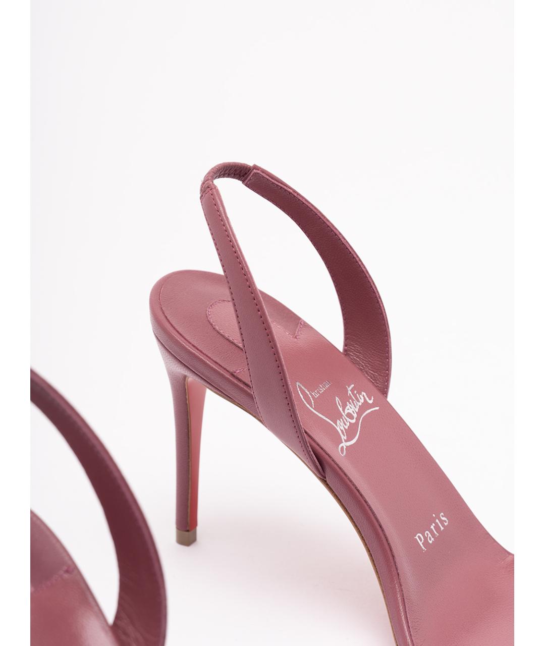 CHRISTIAN LOUBOUTIN Кожаные босоножки, фото 5