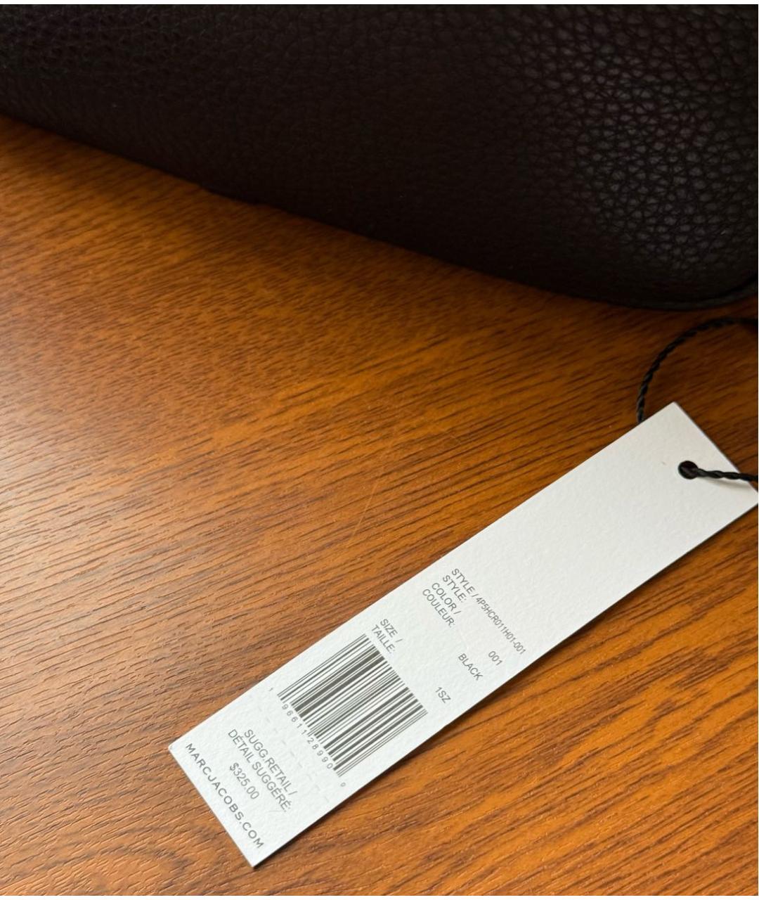 MARC JACOBS Черная кожаная сумка через плечо, фото 7