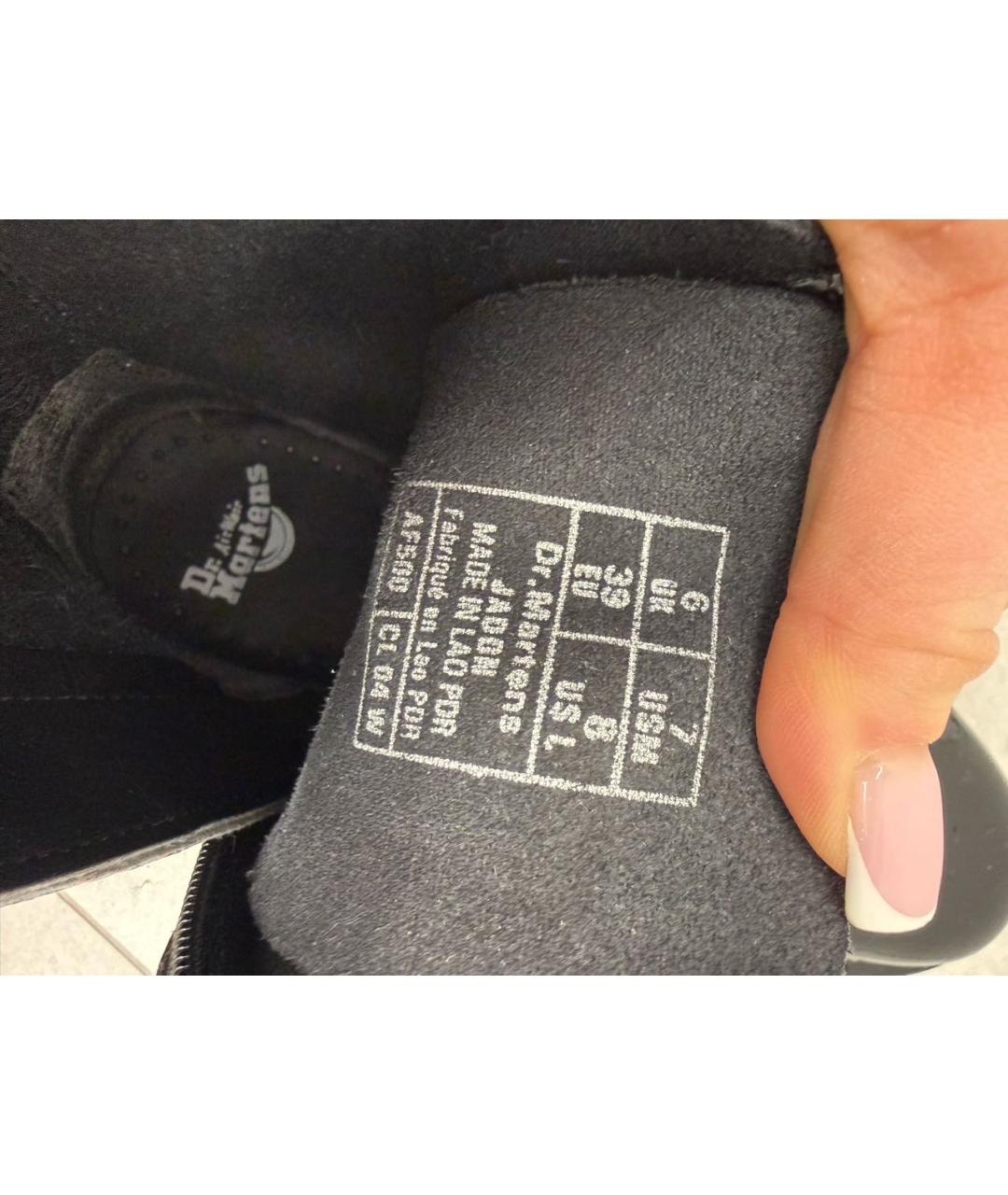 DR. MARTENS Черные ботинки из лакированной кожи, фото 6