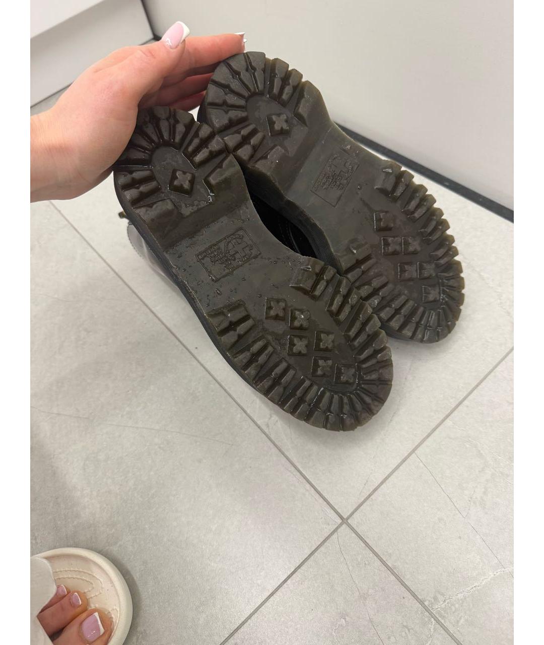 DR. MARTENS Черные ботинки из лакированной кожи, фото 5