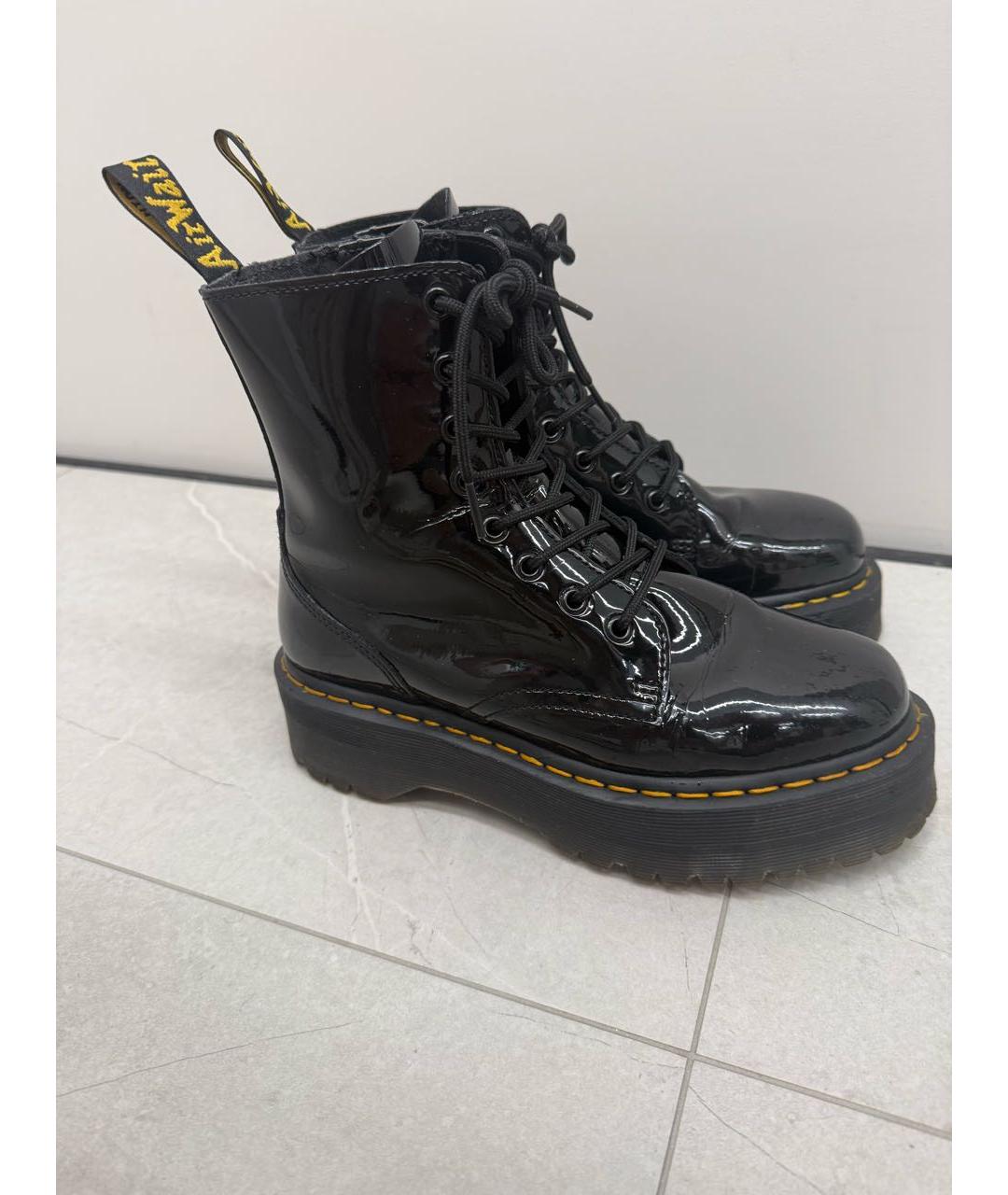 DR. MARTENS Черные ботинки из лакированной кожи, фото 7
