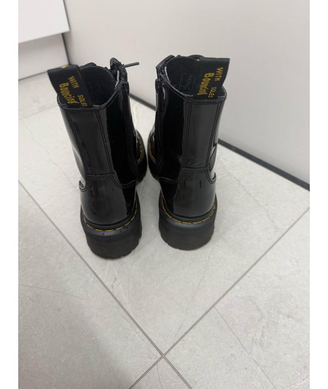 DR. MARTENS Черные ботинки из лакированной кожи, фото 4