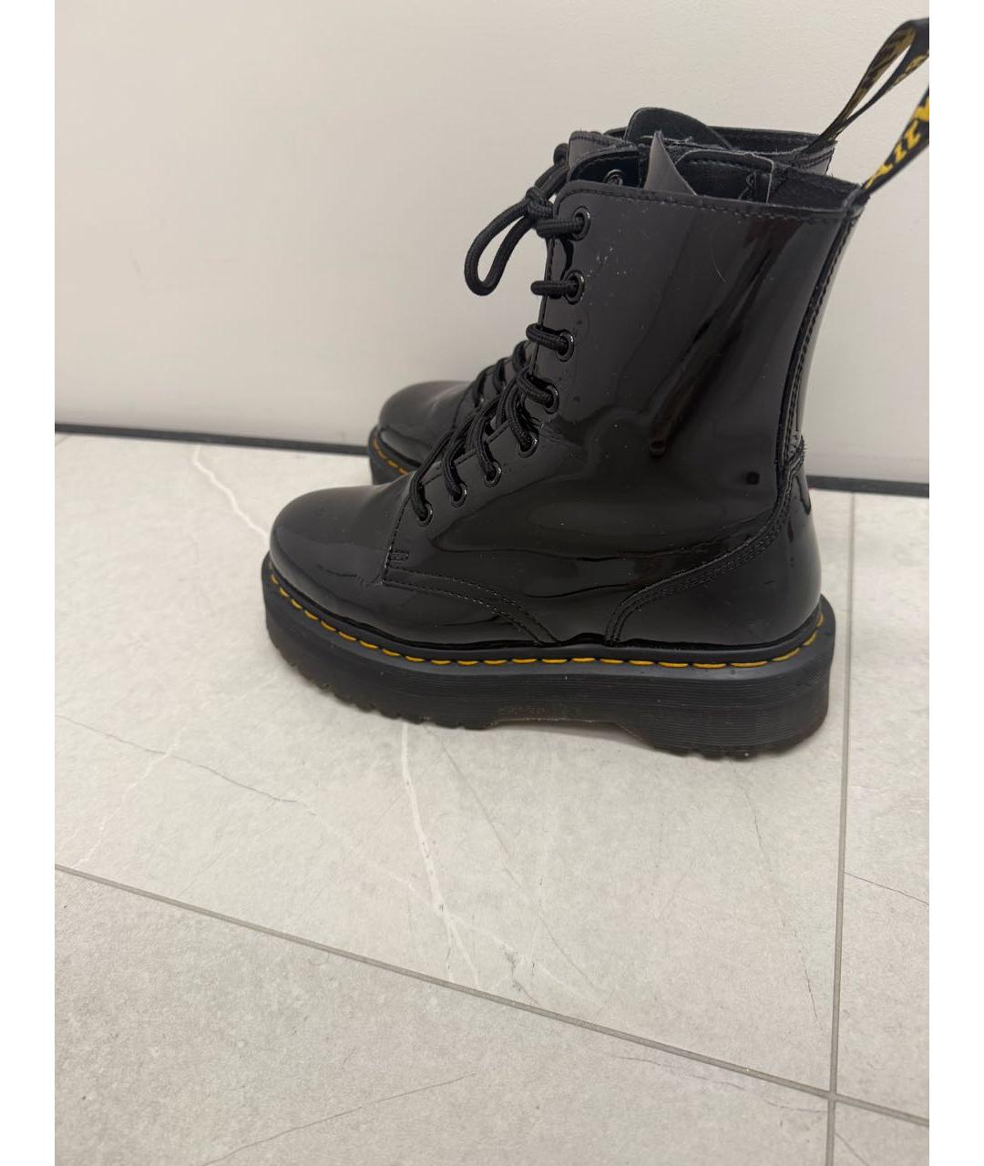 DR. MARTENS Черные ботинки из лакированной кожи, фото 3
