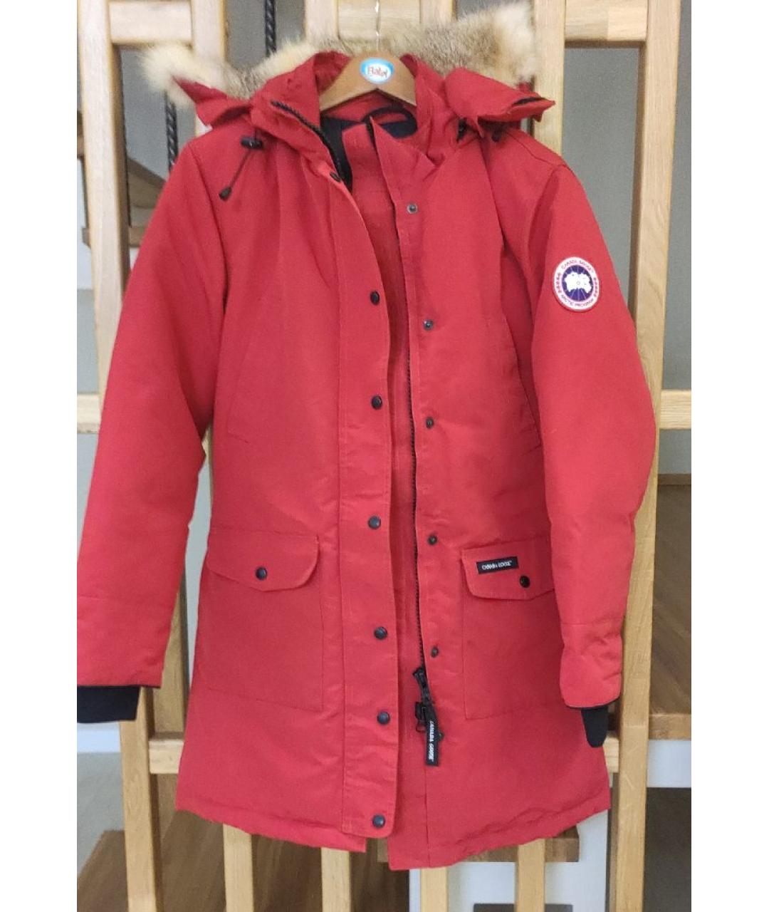 CANADA GOOSE Красный пуховик, фото 10