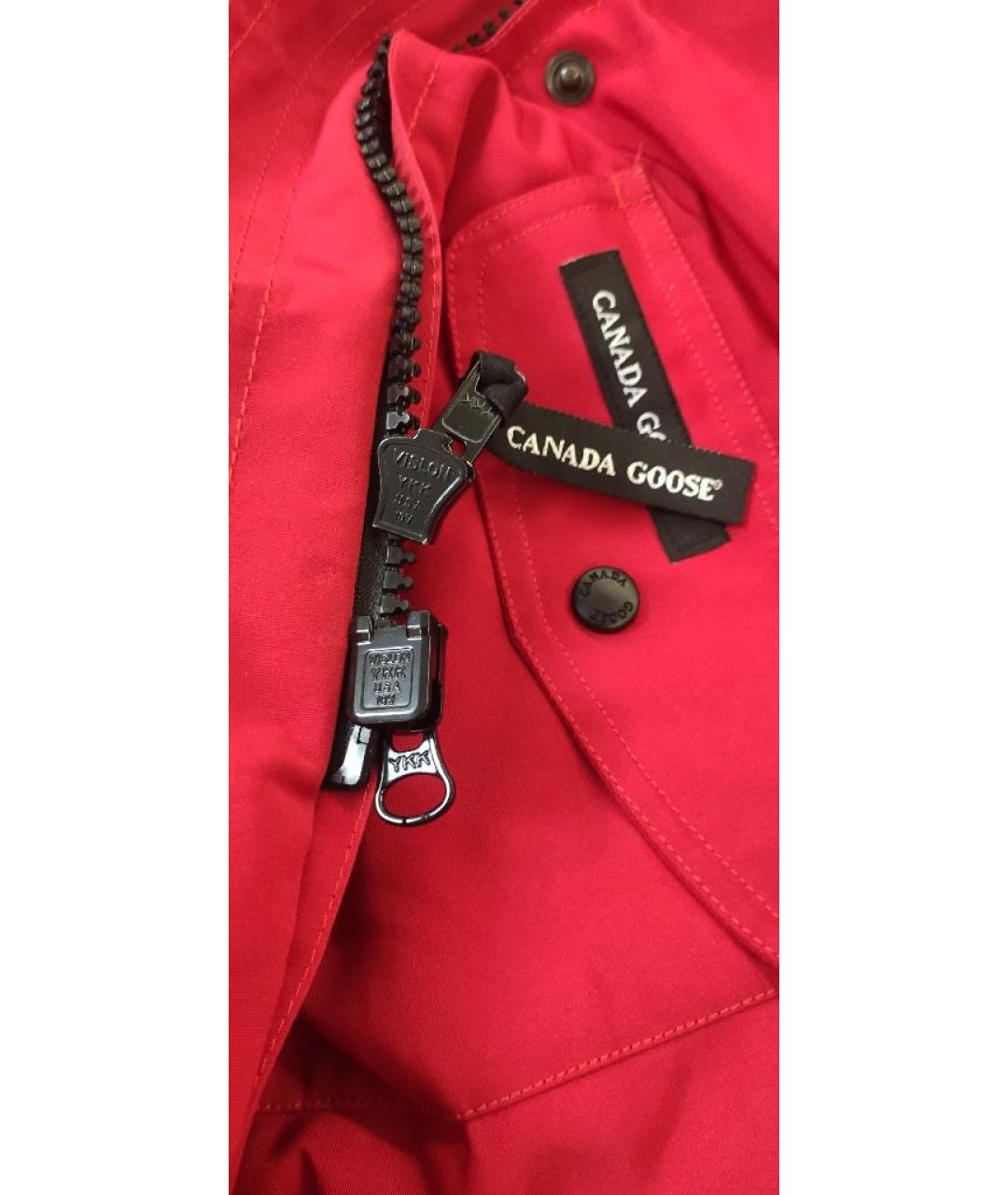 CANADA GOOSE Красный пуховик, фото 7