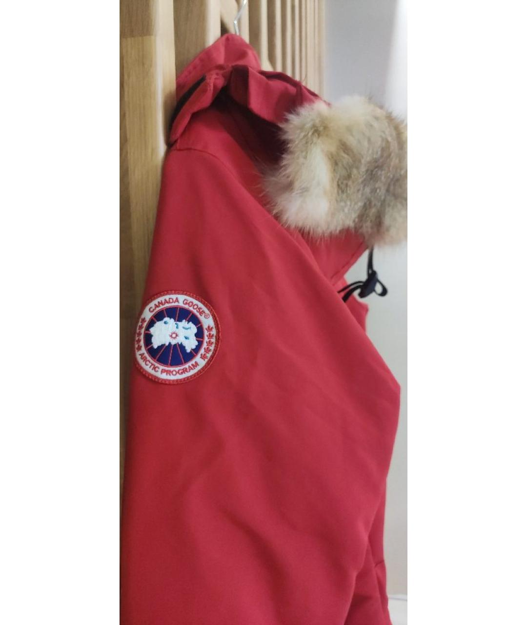 CANADA GOOSE Красный пуховик, фото 4