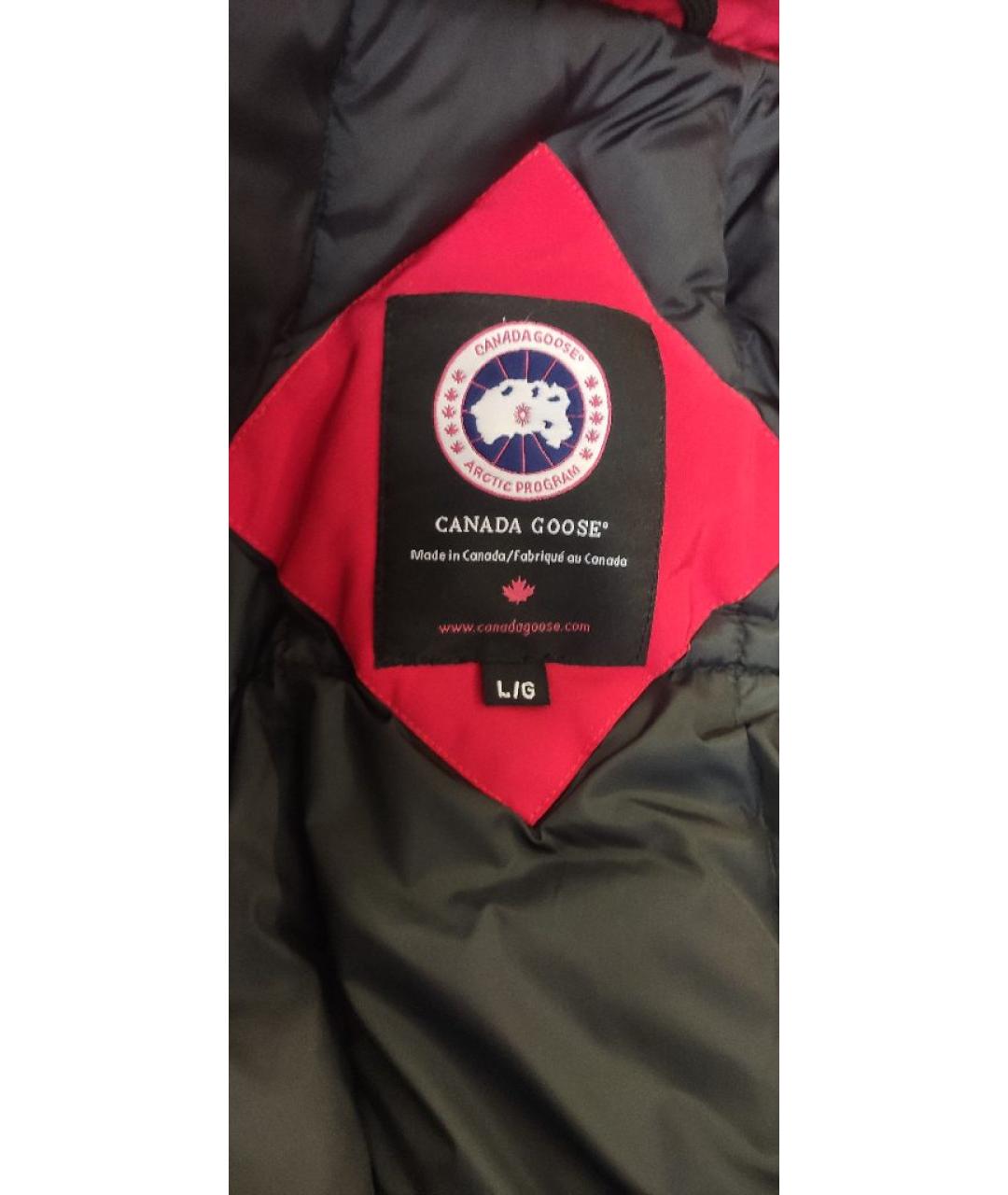 CANADA GOOSE Красный пуховик, фото 8