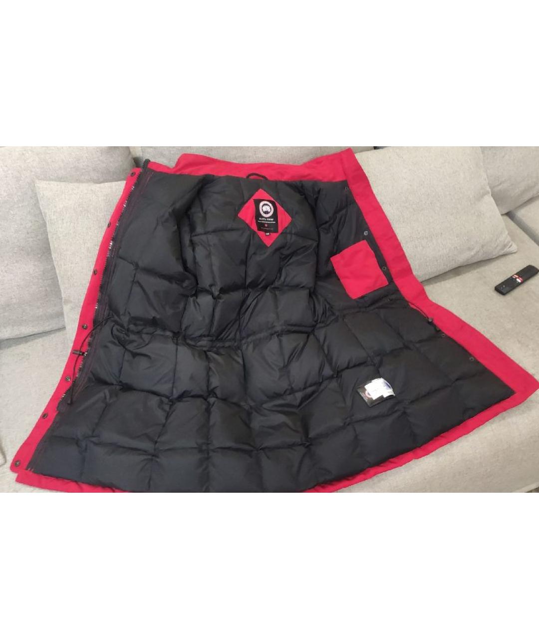 CANADA GOOSE Красный пуховик, фото 5