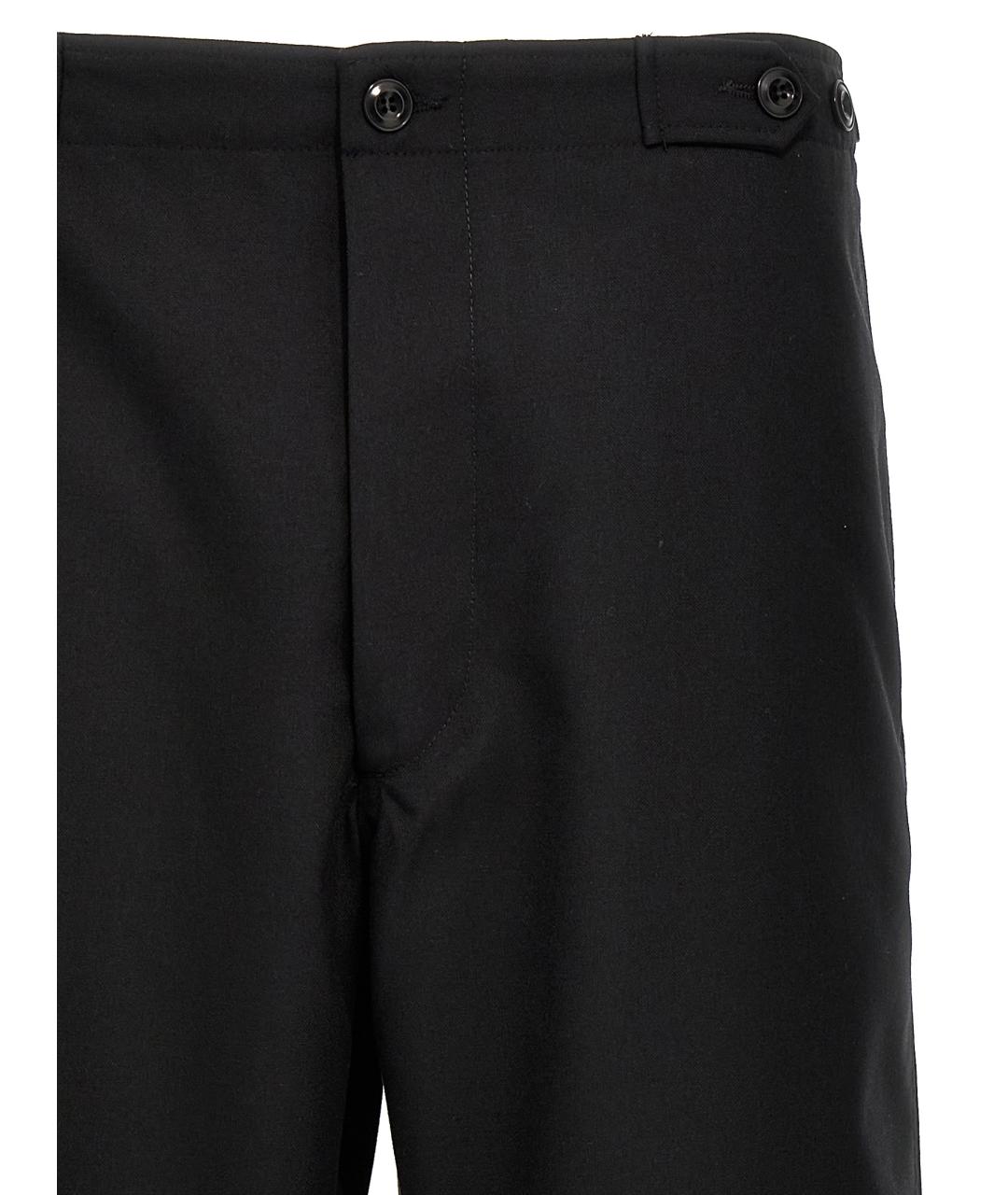 CELLAR DOOR Черные шерстяные повседневные брюки, фото 3