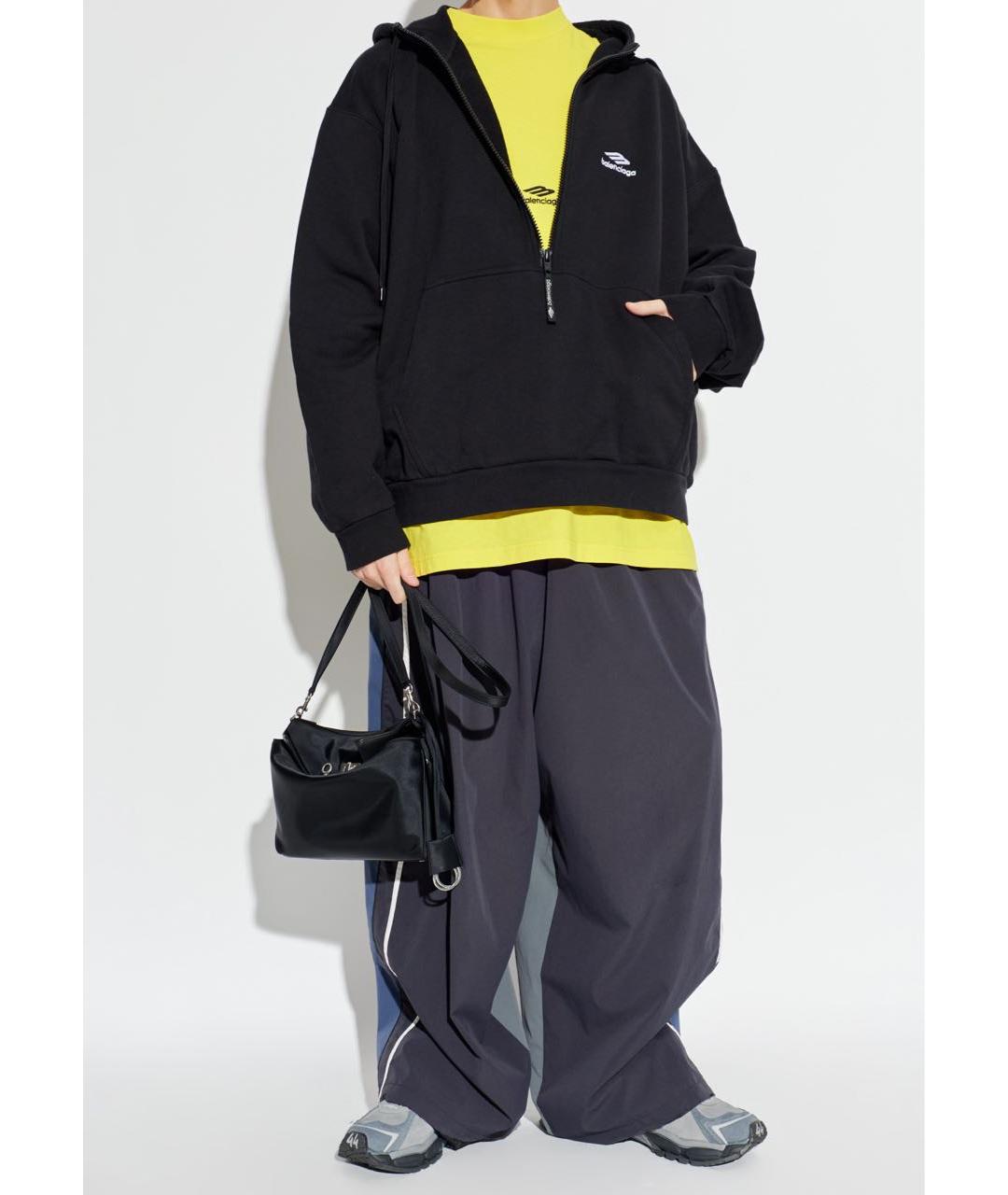 BALENCIAGA Желтая хлопковая футболка, фото 3