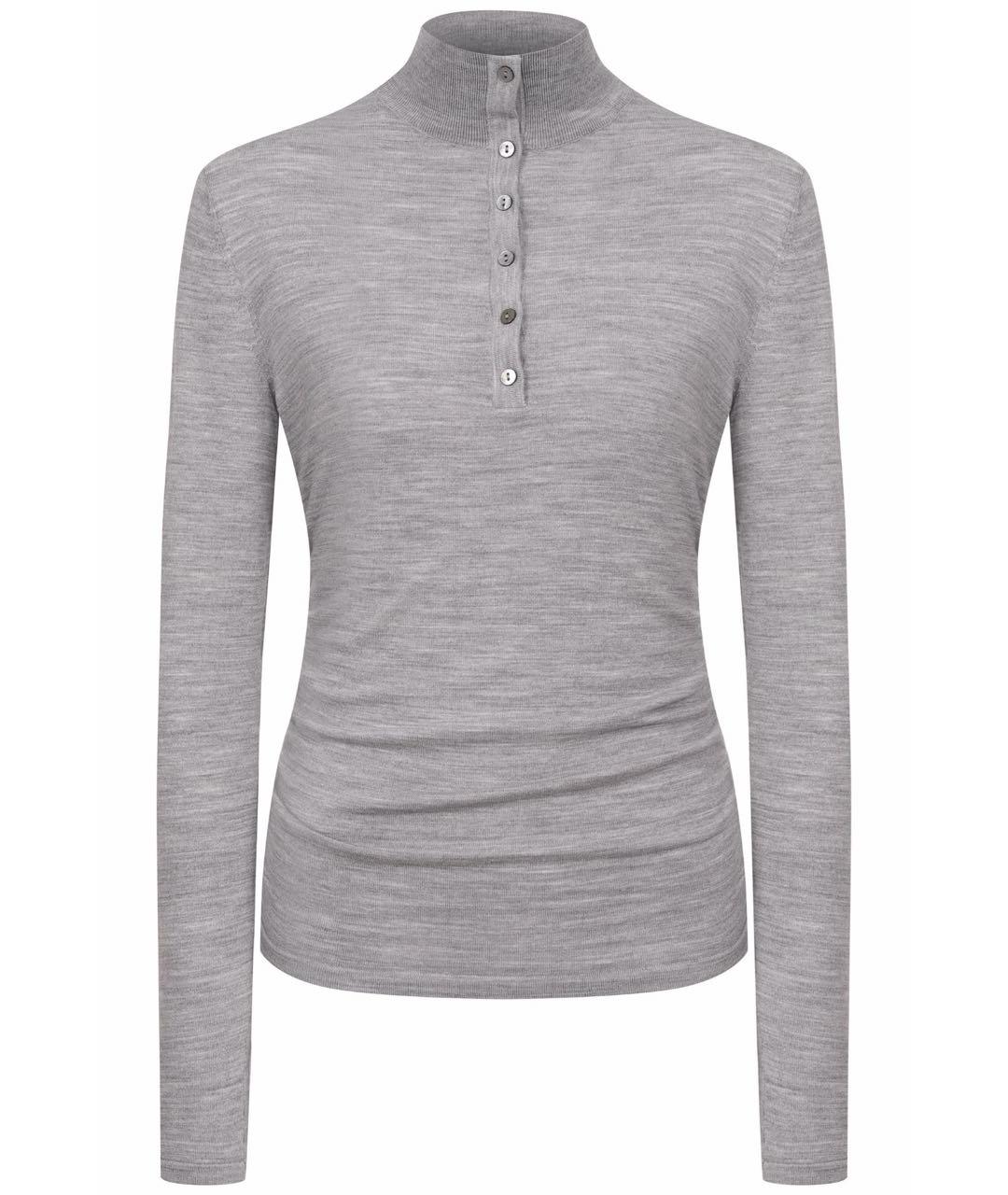 THEORY Серая шерстяная водолазка, фото 1